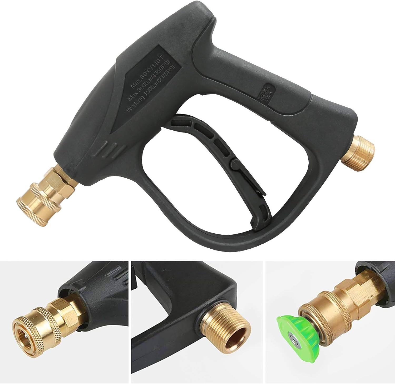 3000 PSI High Pressure Washer Gun for Effective Cleaning – 5 Nozzles Included