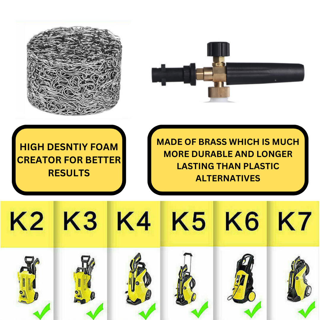 Snow Foam Gun Karcher K2-K7 Lance Cannon Car Pressure Washer Washing Bottle 1L