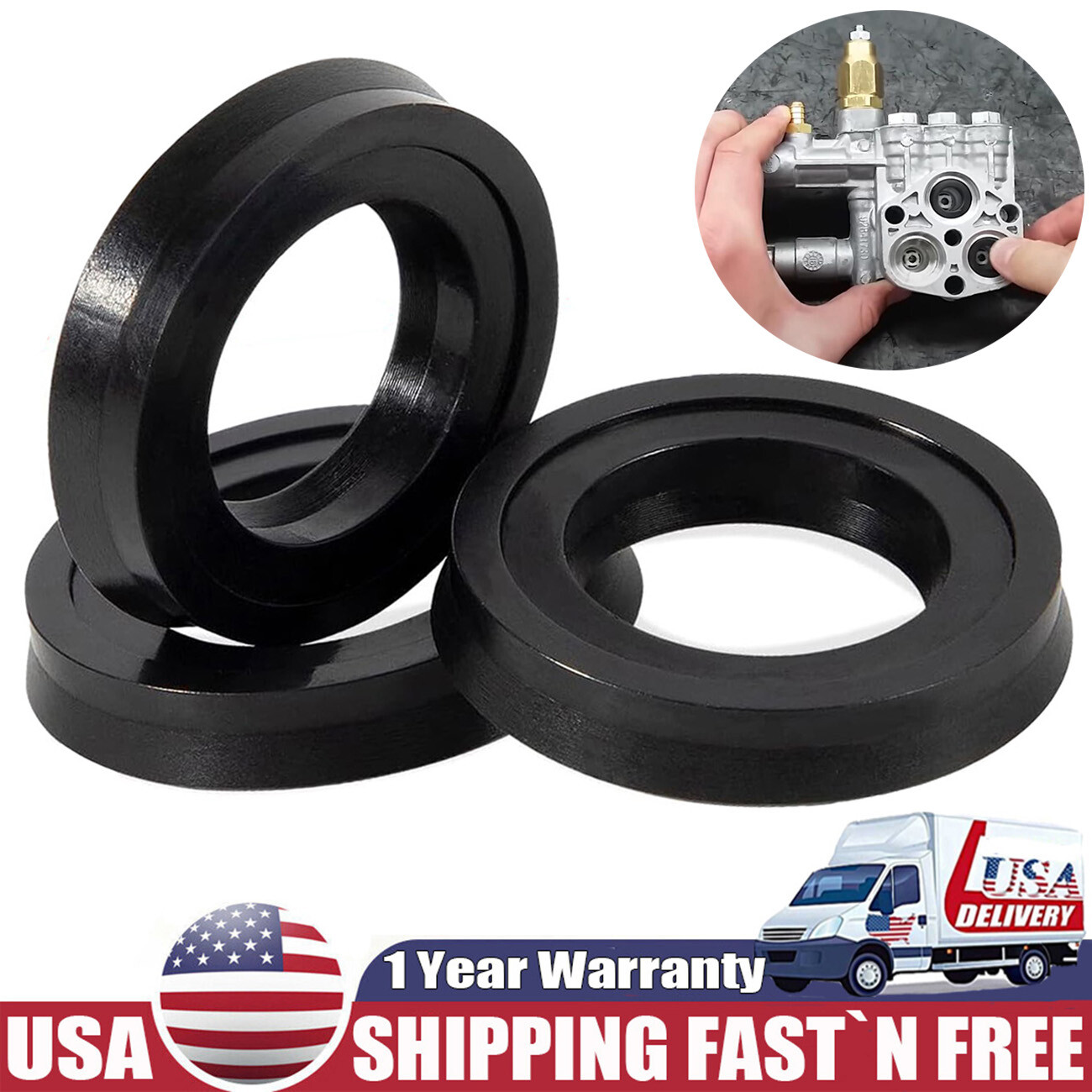 AR42122 Pressure Washer Pump Water Seal Kit for Annovi Reverberi 42122 70-464