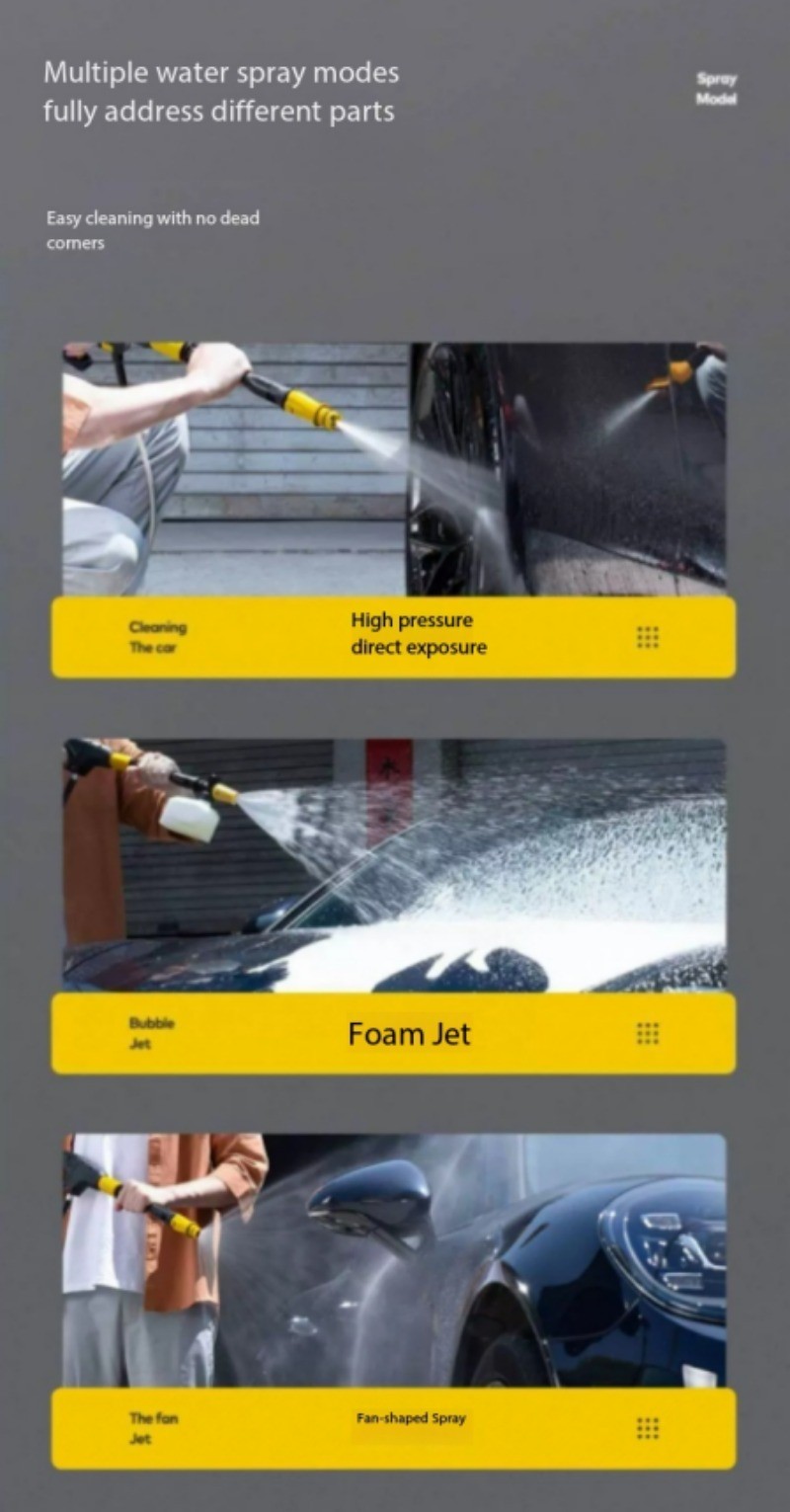 High Pressure Car Wash Machine Water Pump High Power Water Gun Cleaning Machine
