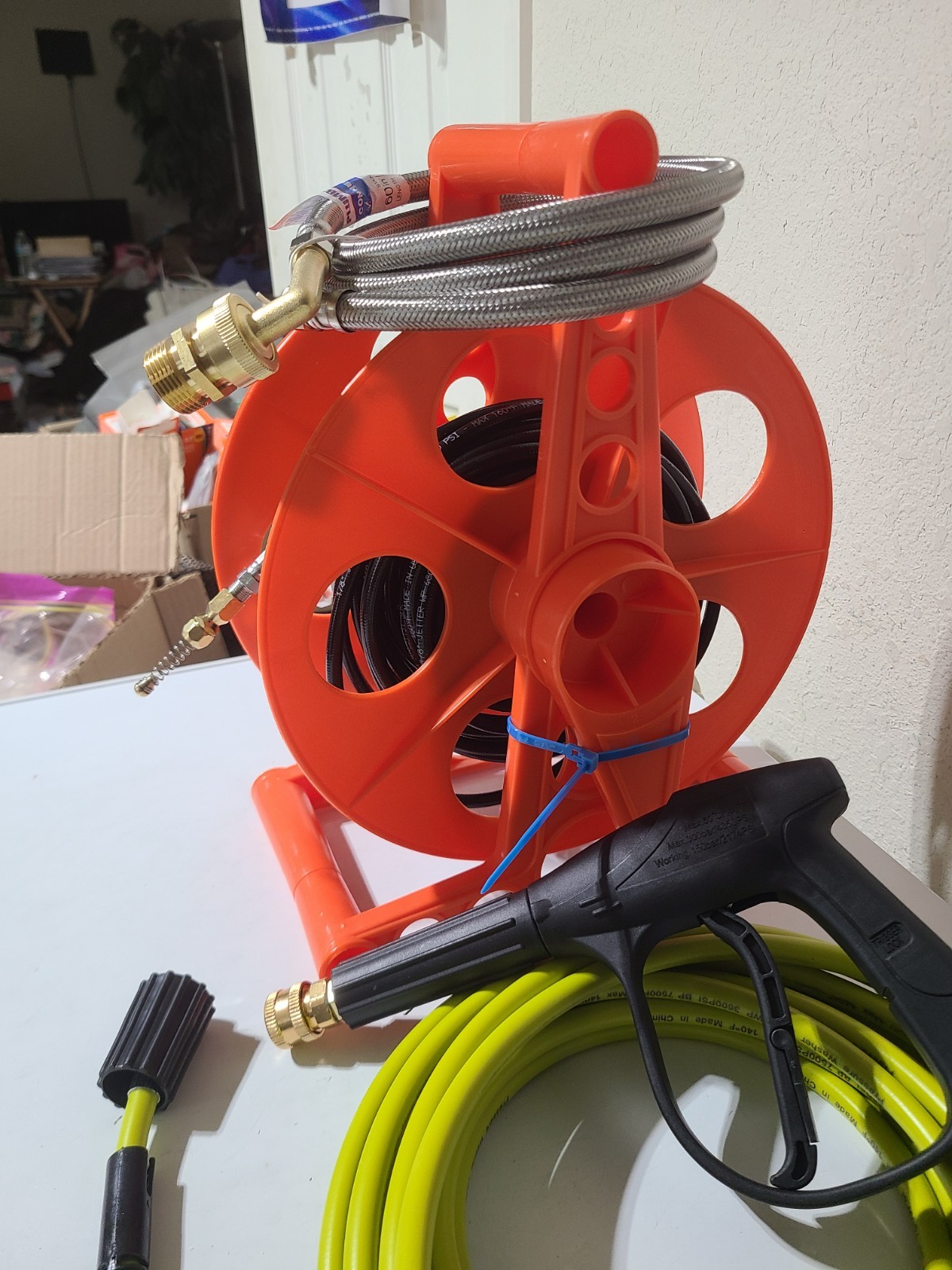 Already Assembled – Sewer Jetter Kit for Pressure Washer 50ft 1/8In. Easy in/out