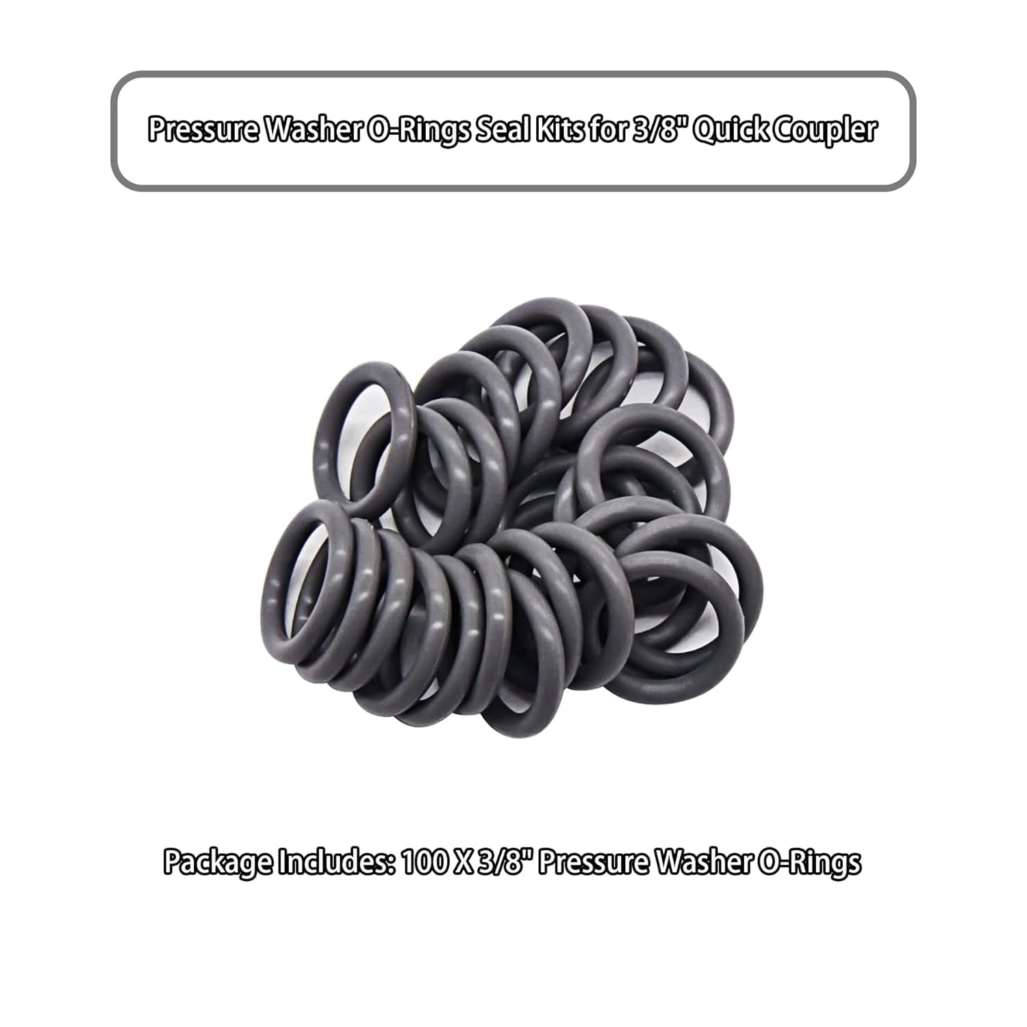 3/8″ Pressure Washer O-Rings for Quick Coupler, New Orange, M22 Quick Connect Co