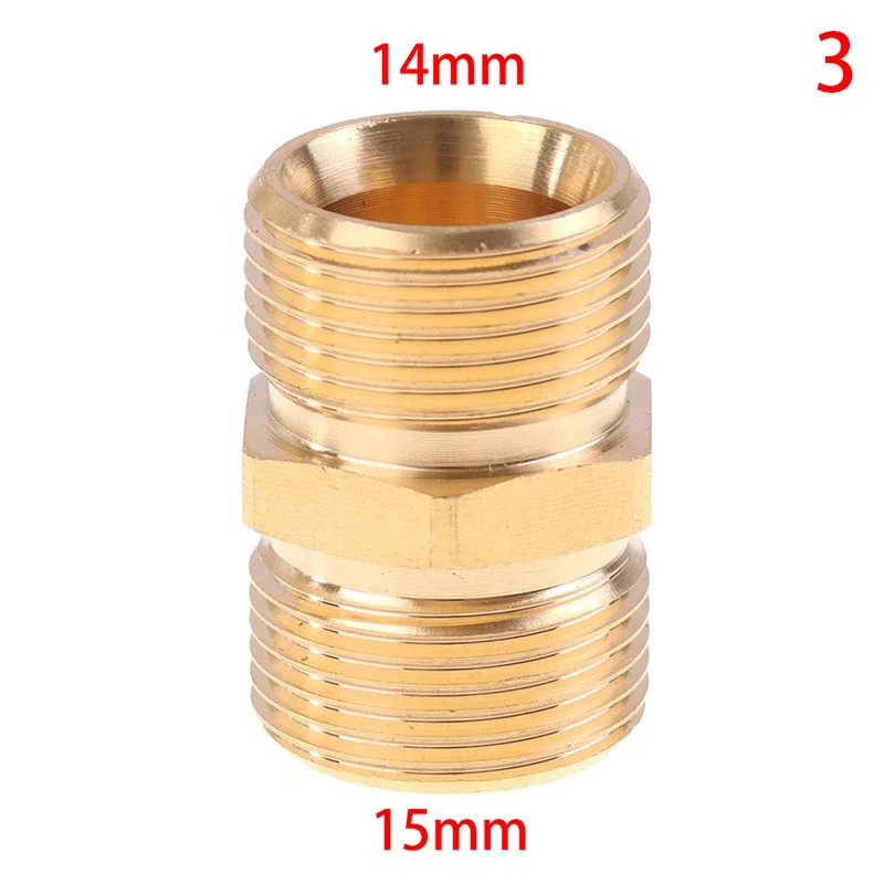 High Pressure Washer Hose Extension Connector Adapter, M22 14Mm & 15Mm Male Thre