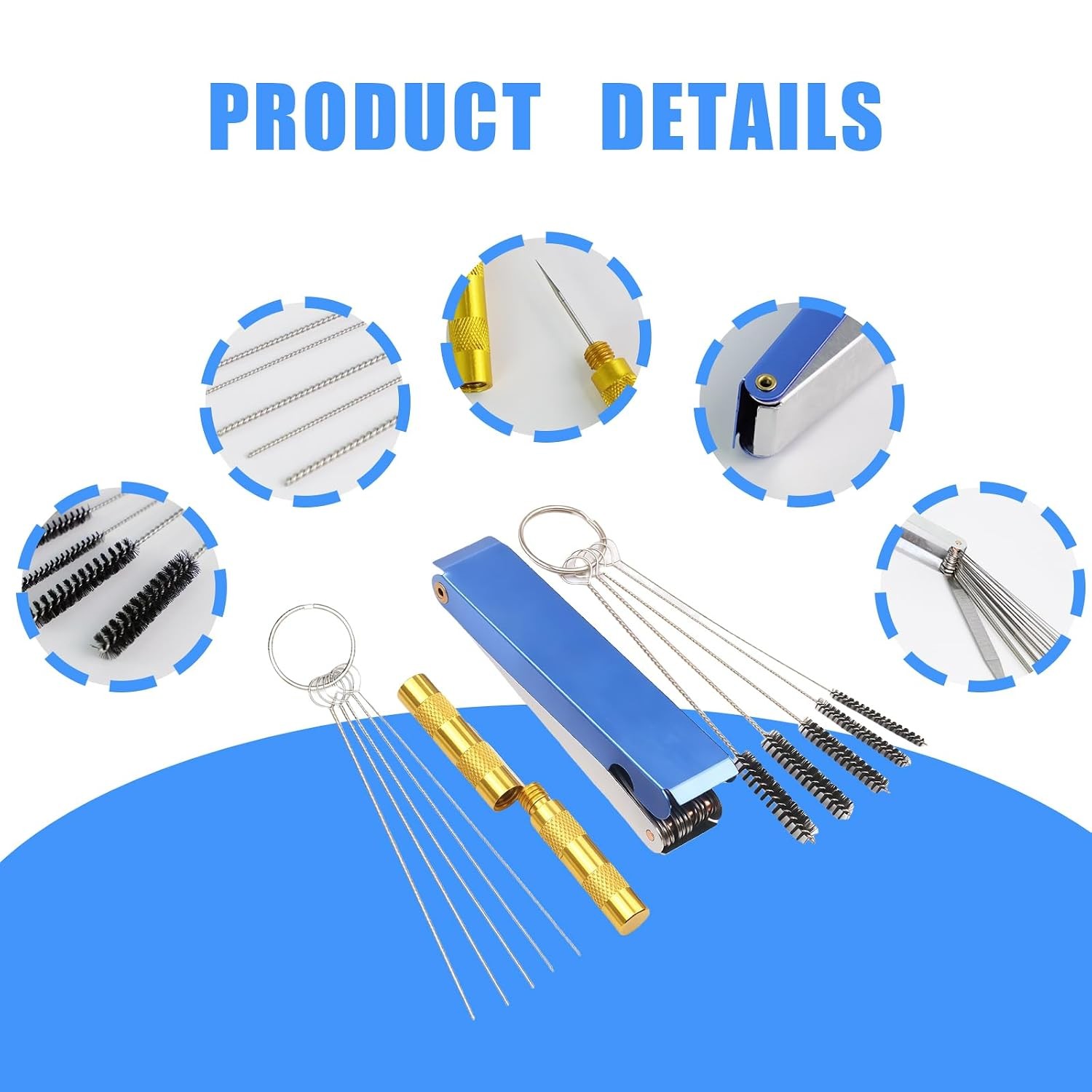Carburetor Cleaning Kit 13pc Clean Line Set Torch Tip Cleaner Fuel System