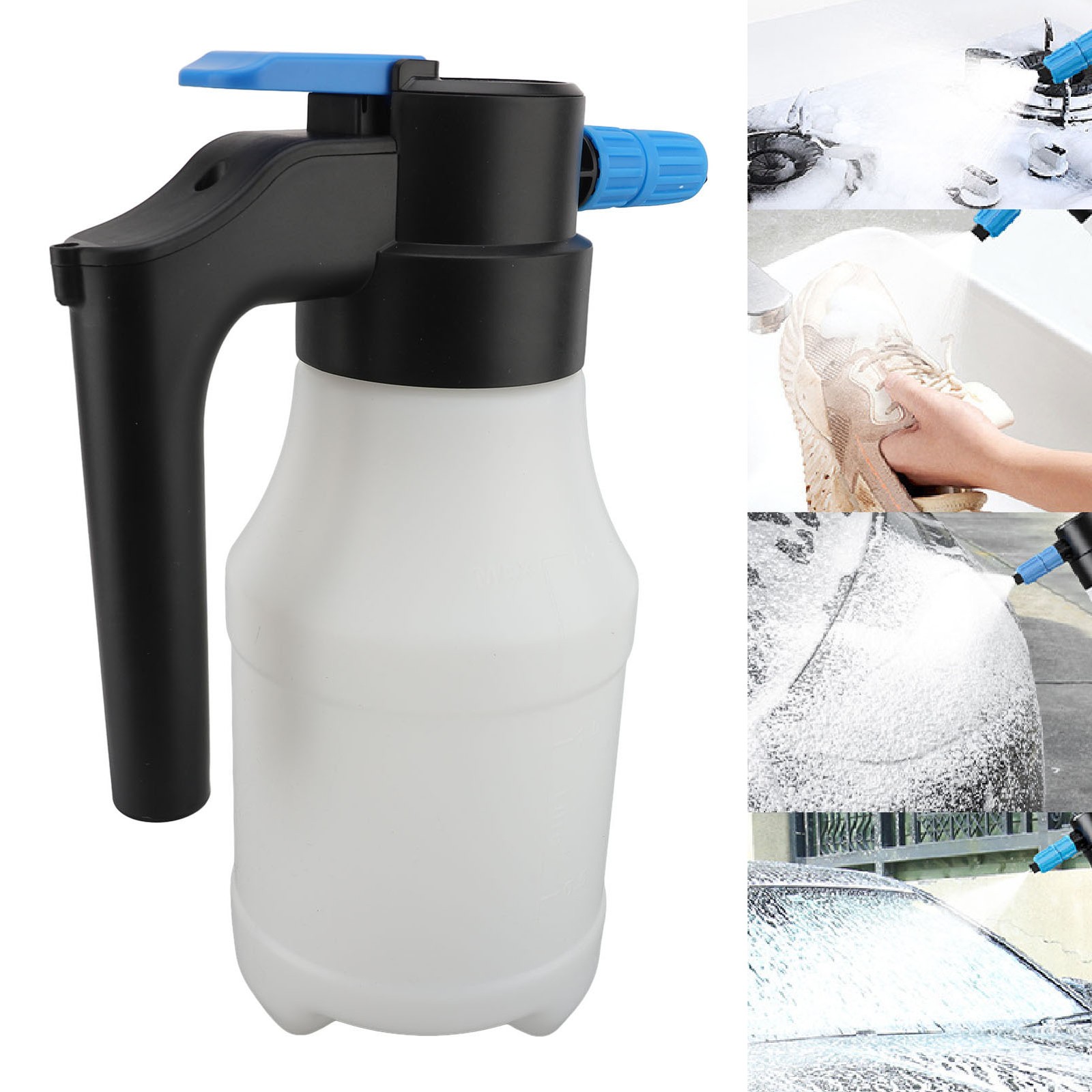 1.5L Electric Car Foam Sprayer High Pressure USB Portable Car Wash Foamer For Ga