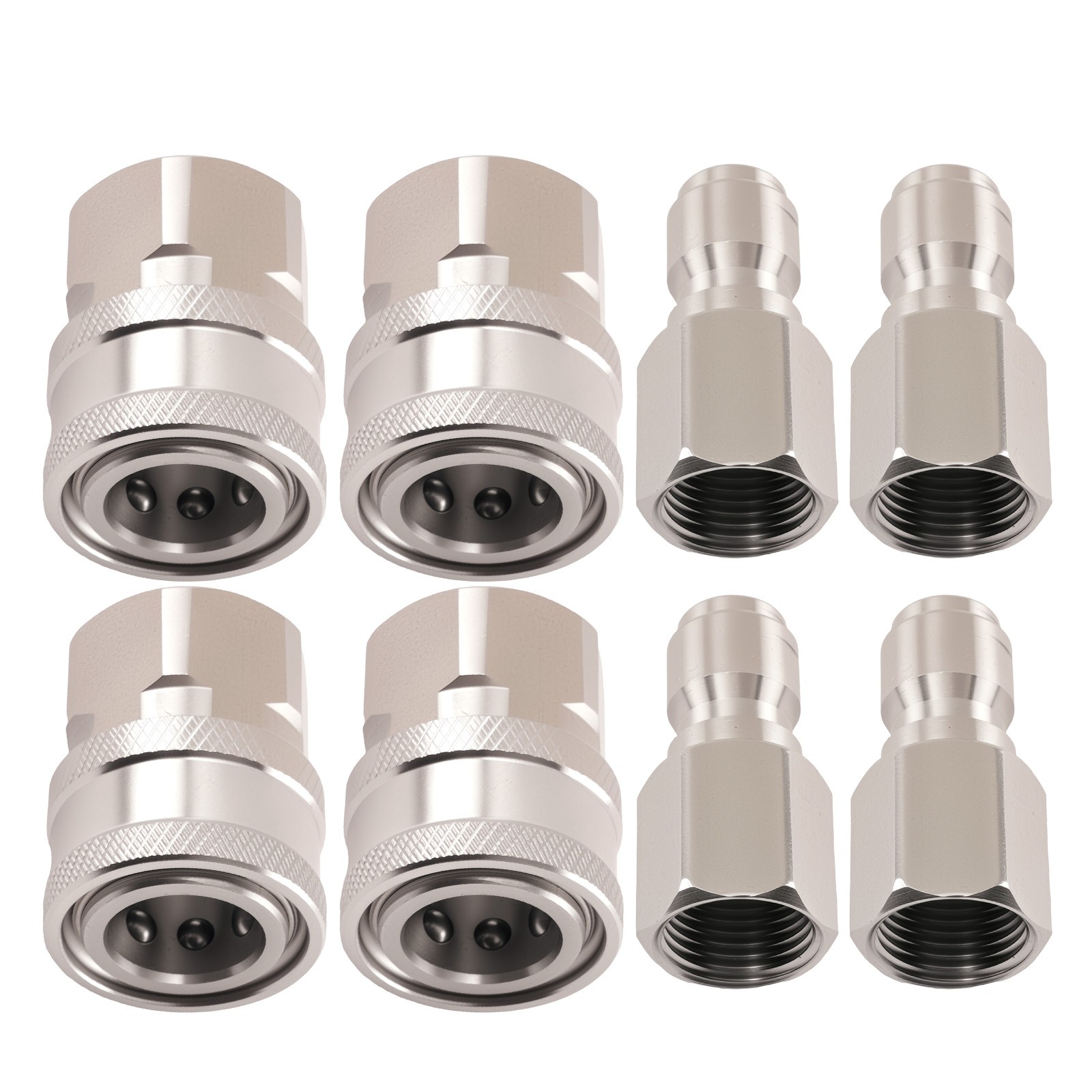 Pressure Washer Adapter 3/8″ Quick Connect NPT Female Thread Socket Set 8PCS