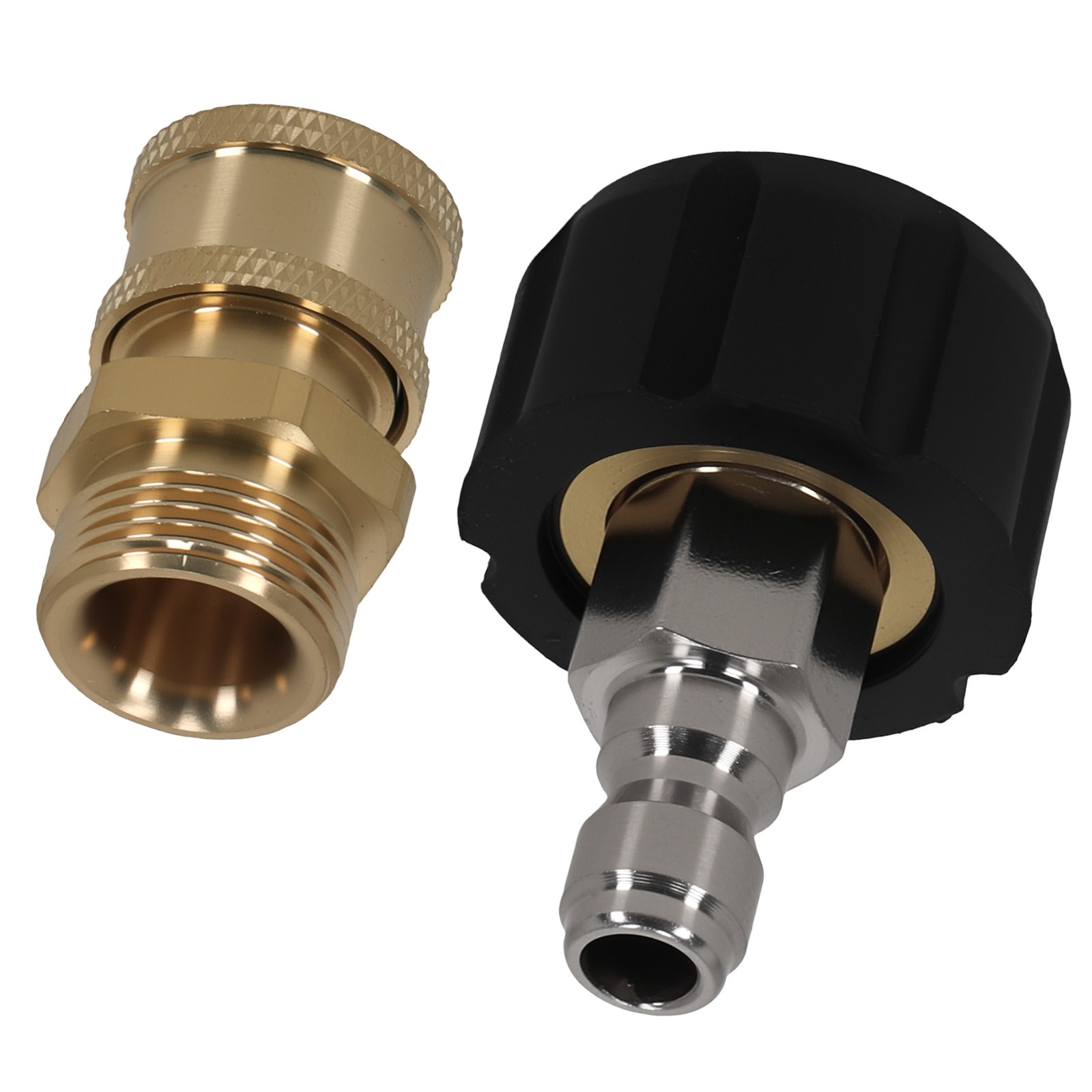 Brass Adapter M22 to 1/4″ Quick Connect for Pressure Washer Gun 5000PSI 2PC