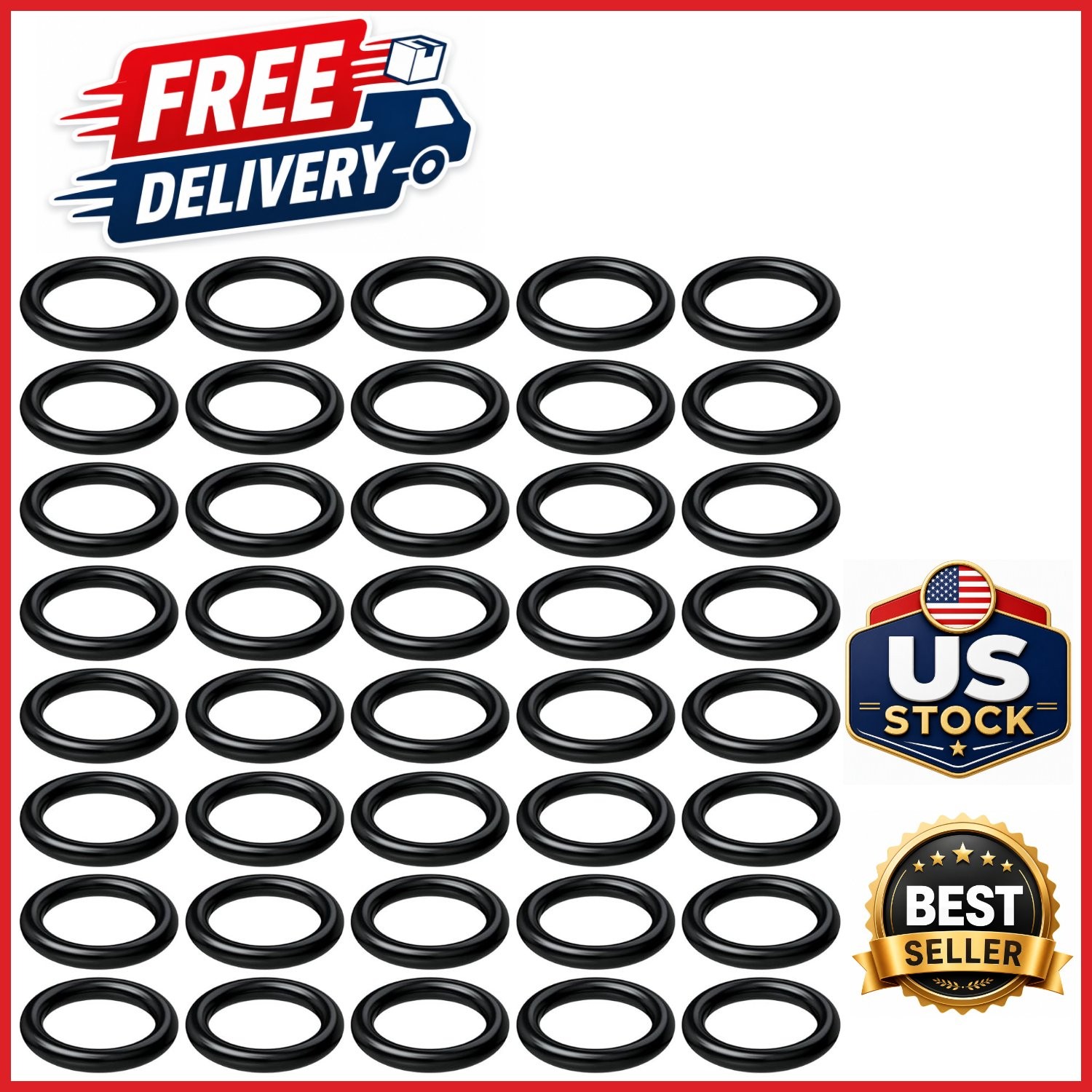 40 Pack O-Rings for 3/8″ Quick Connect Coupler Pressure Washer Replacement