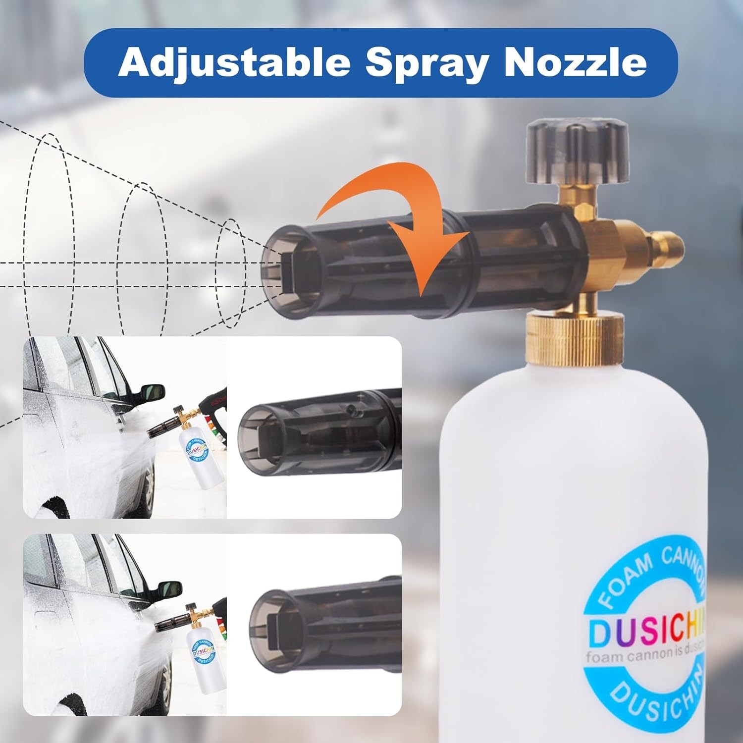 SFL-001 Foam Cannon Snow Foam Lance Pressure Washer Jet Wash Quick Release Ad…