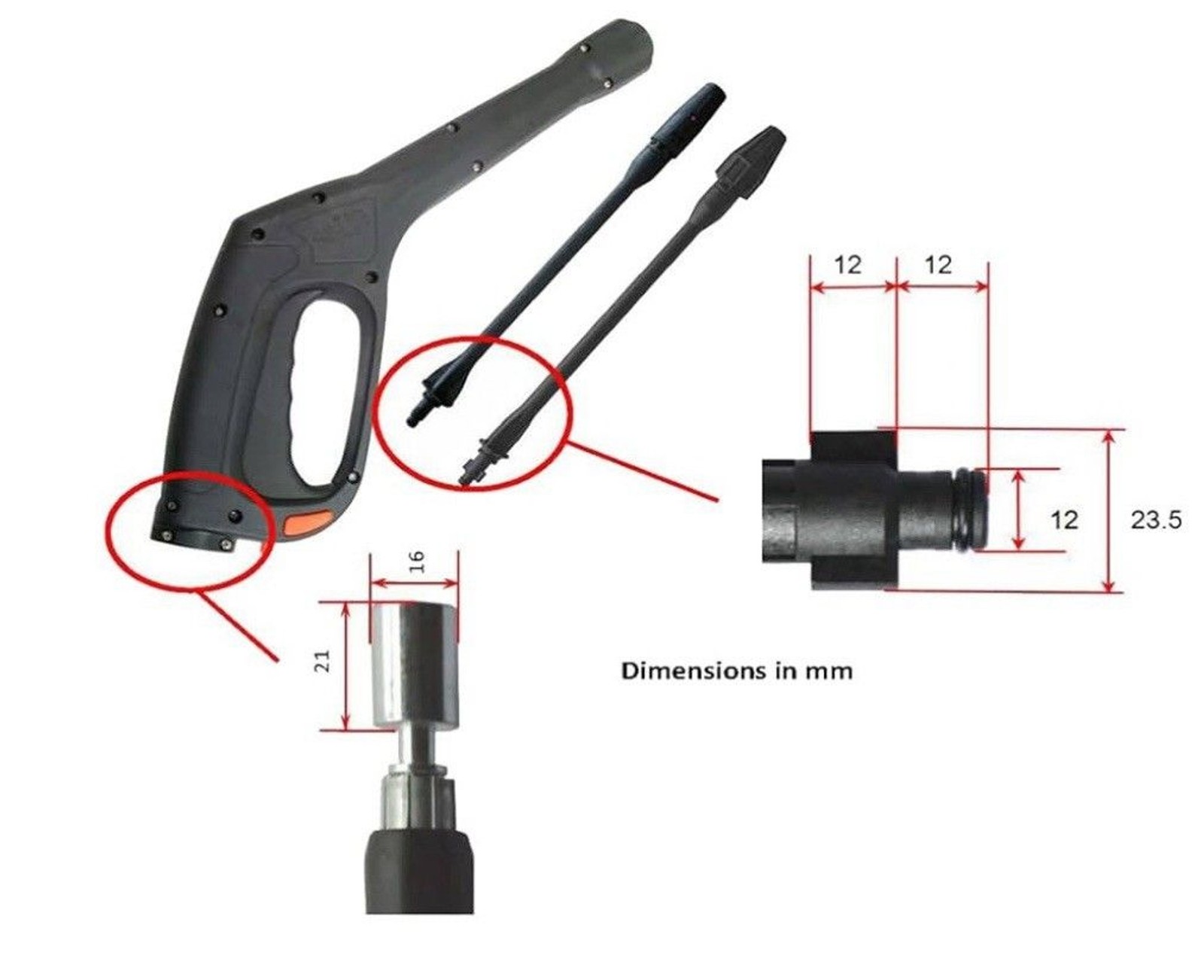 High Pressure Spary High-Pressure Water Rod High-Pressure