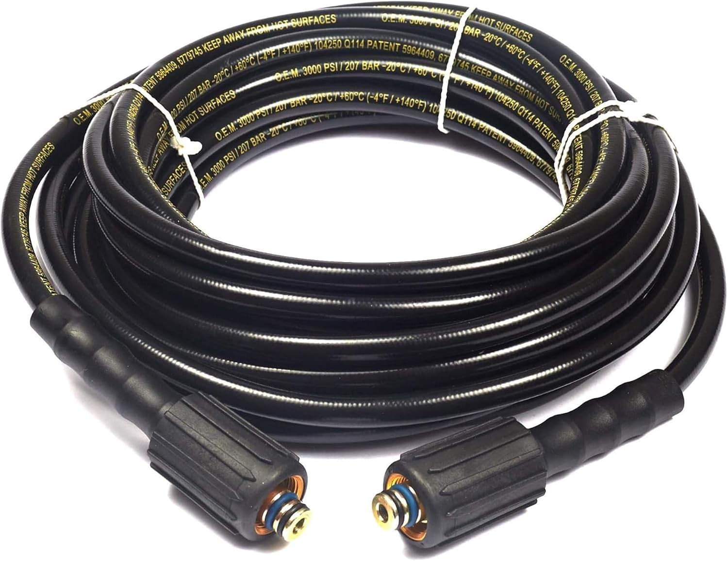 Black Replacement Hose for Pressure Washers