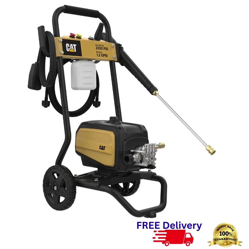 CAT 2200 PSI Electric Pressure Washer 1.2 GPM 13-Amp Motor Turbo Nozzle Foam Gun