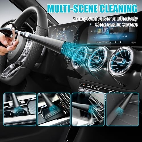 Tornado Detailing Car Cleaning Gun with Metal Nozzle | Interior Drying Air Gun |