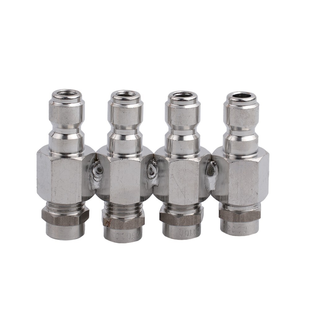 1* Pressure Washer Nozzle Kit 4-Way Tip Holder 1/4 Inch Quick Connect Soft Wash