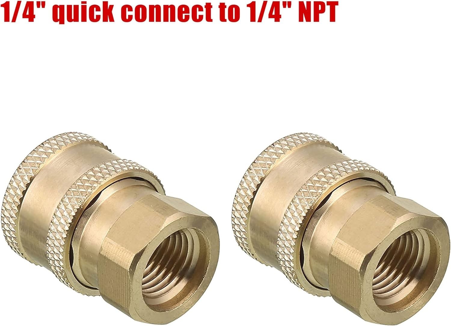 Brass 1/4″ Quick Connect Coupler for Pressure Washers – Reliable & Lightweight