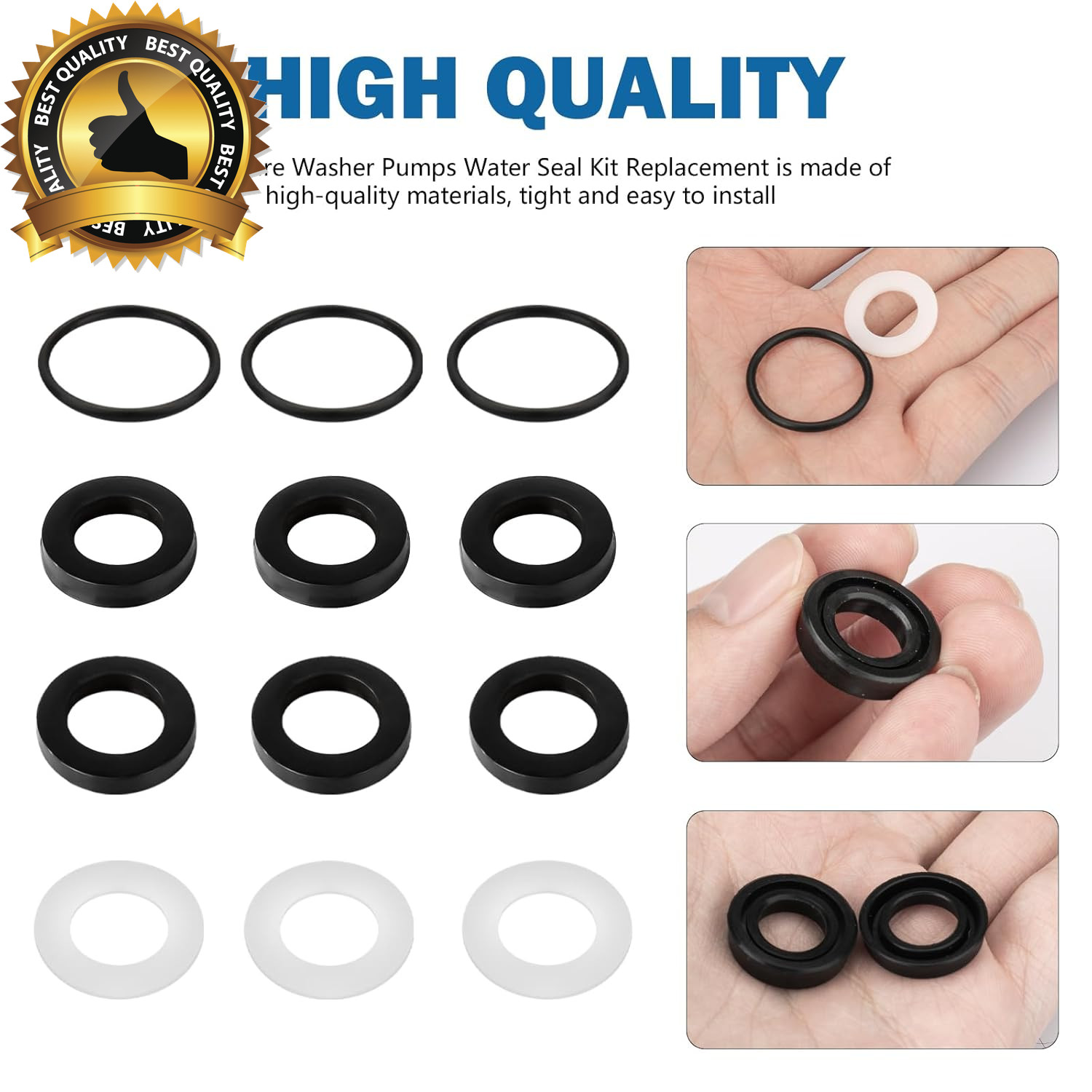 7106627 Pressure Washer Pumps Water Seal Kit Replacement for Simpson Cleaning, H
