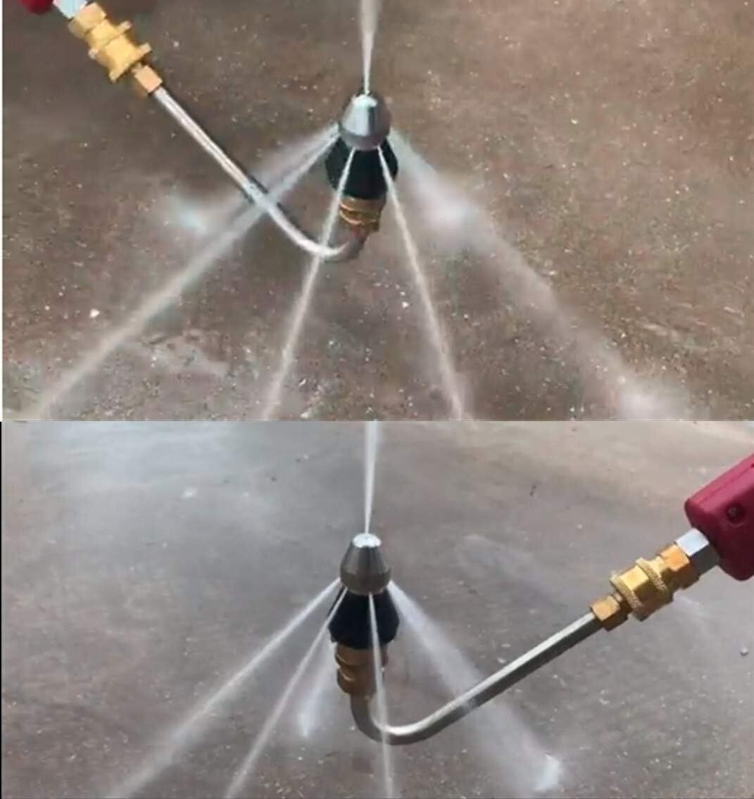 Sewer Cleaning Tool High-pressure Nozzle 5000psi Pipe Cleaner 1/4 Inch Connector
