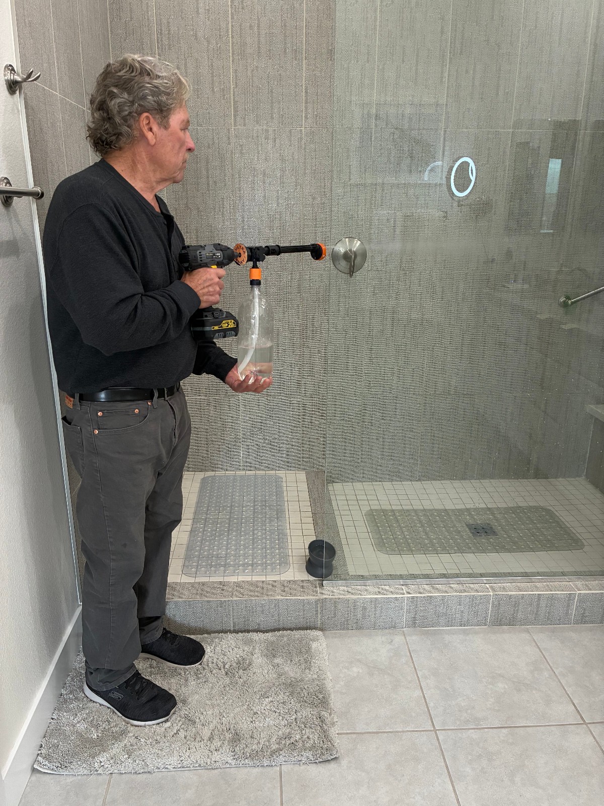 DRILL OPERATED PRESSURE WASHER CONNECTS DIRECT TO YOUR WATER SUPPLY 300 PSI