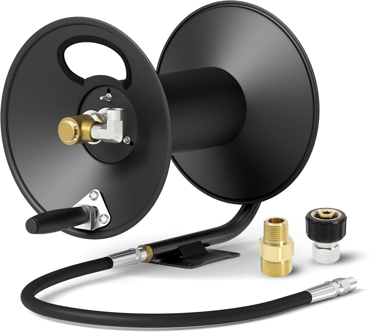 Houseables Pressure Washer Hose Reel, Pressure Washer Reel, 100 FT, Holder for P