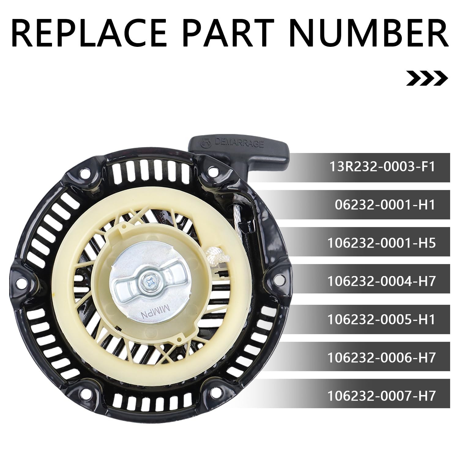 Recoil Starter Pull Start Assembly for 163cc 208cc Generator Pressure Washer Par