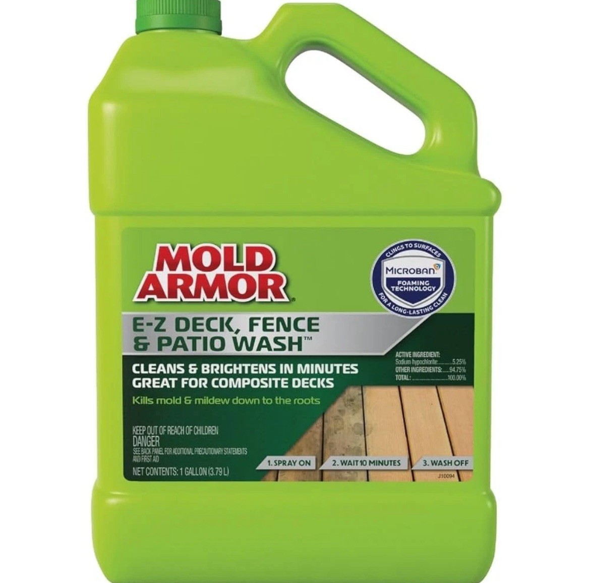 1 gal. E-Z Outdoor Deck and Fence Wash Mold and Mildew Remover FG505M