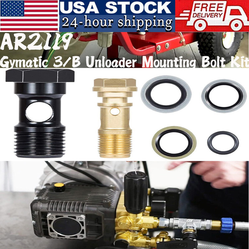 AR2119 Annovi Reverberi Gymatic 3/B Unloader Mounting Bolt Set OEM kit Italy RKV