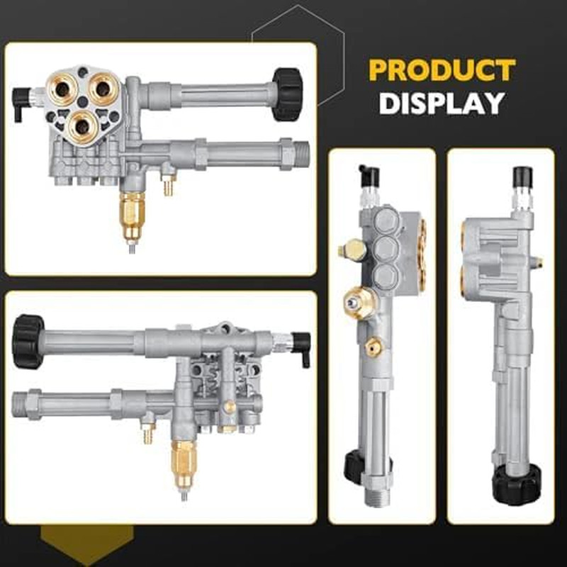Professional Pressure Washer Pump Head with Unloader & Thermal Relief Valve