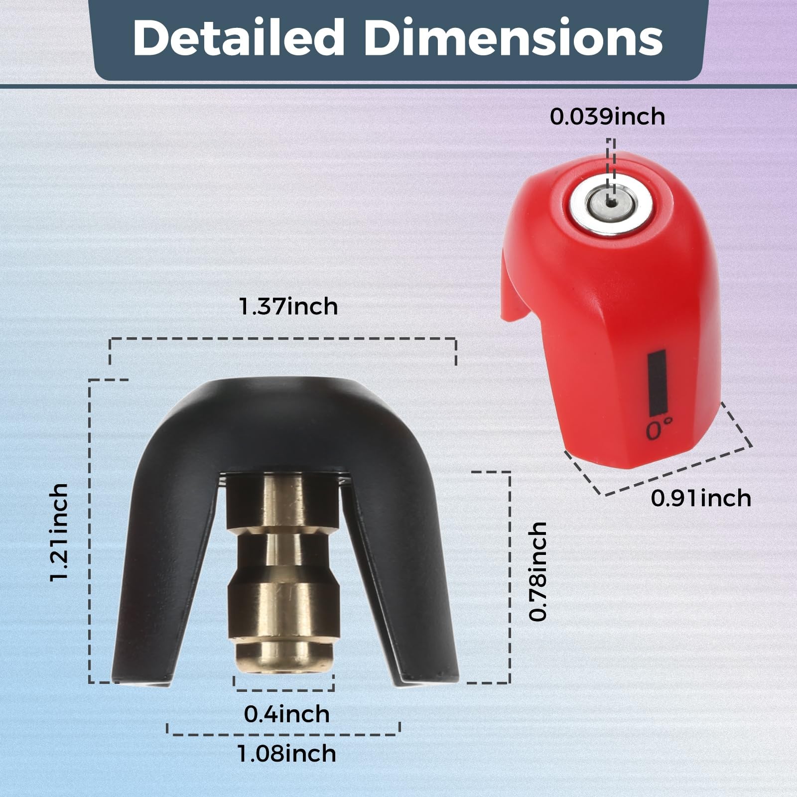 5 Pack SPX3000-TPS Quick Connect Spray Tips, Pressure Washer Nozzles Tip Set …