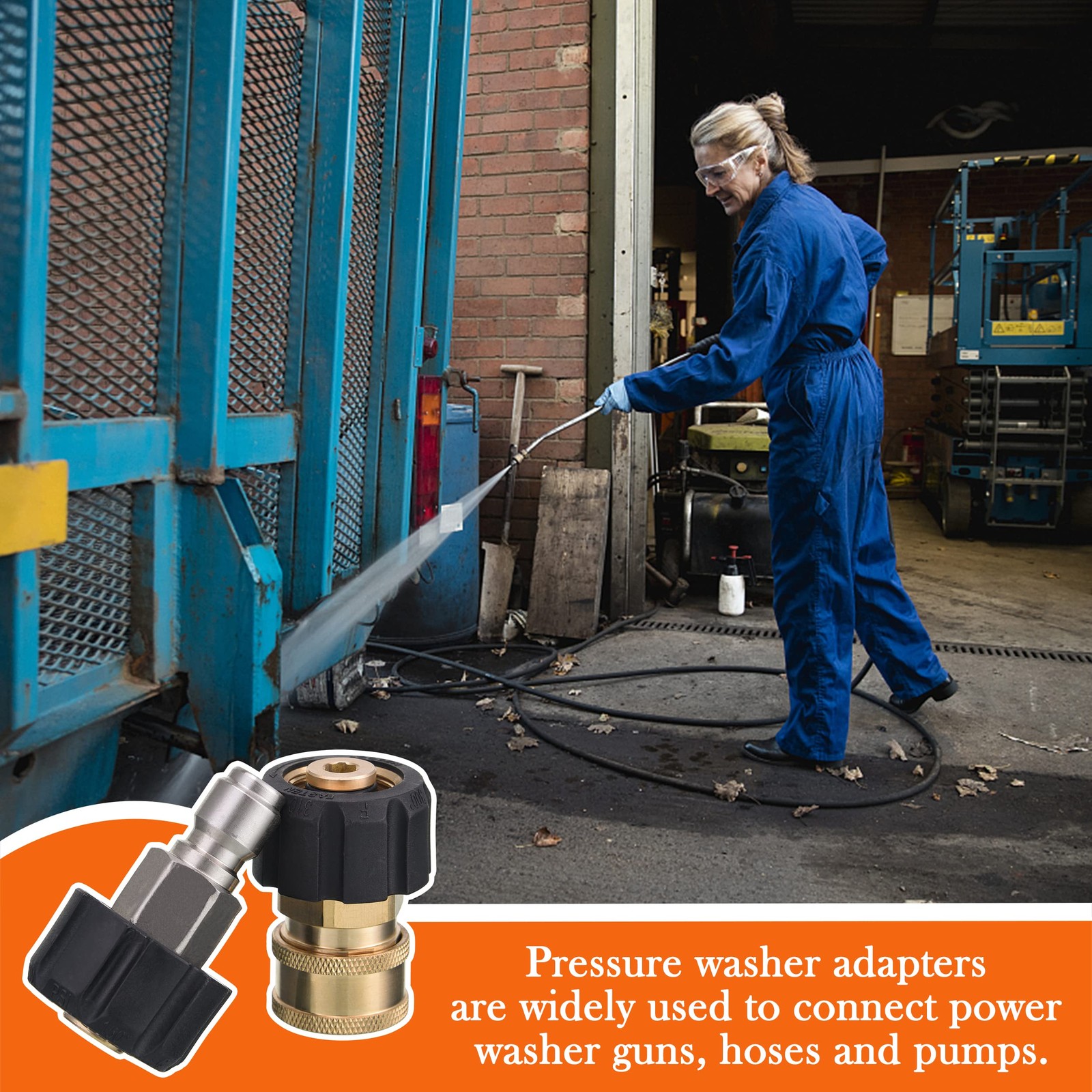 M22 14mm To 3/8 Inch Quick Connect Pressure Washer Couplers For Hose