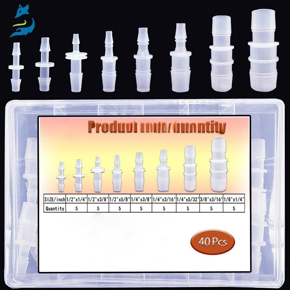 Food-grade Polypropylene Hose Barb Fittings Barbed Connectors Easy Installation