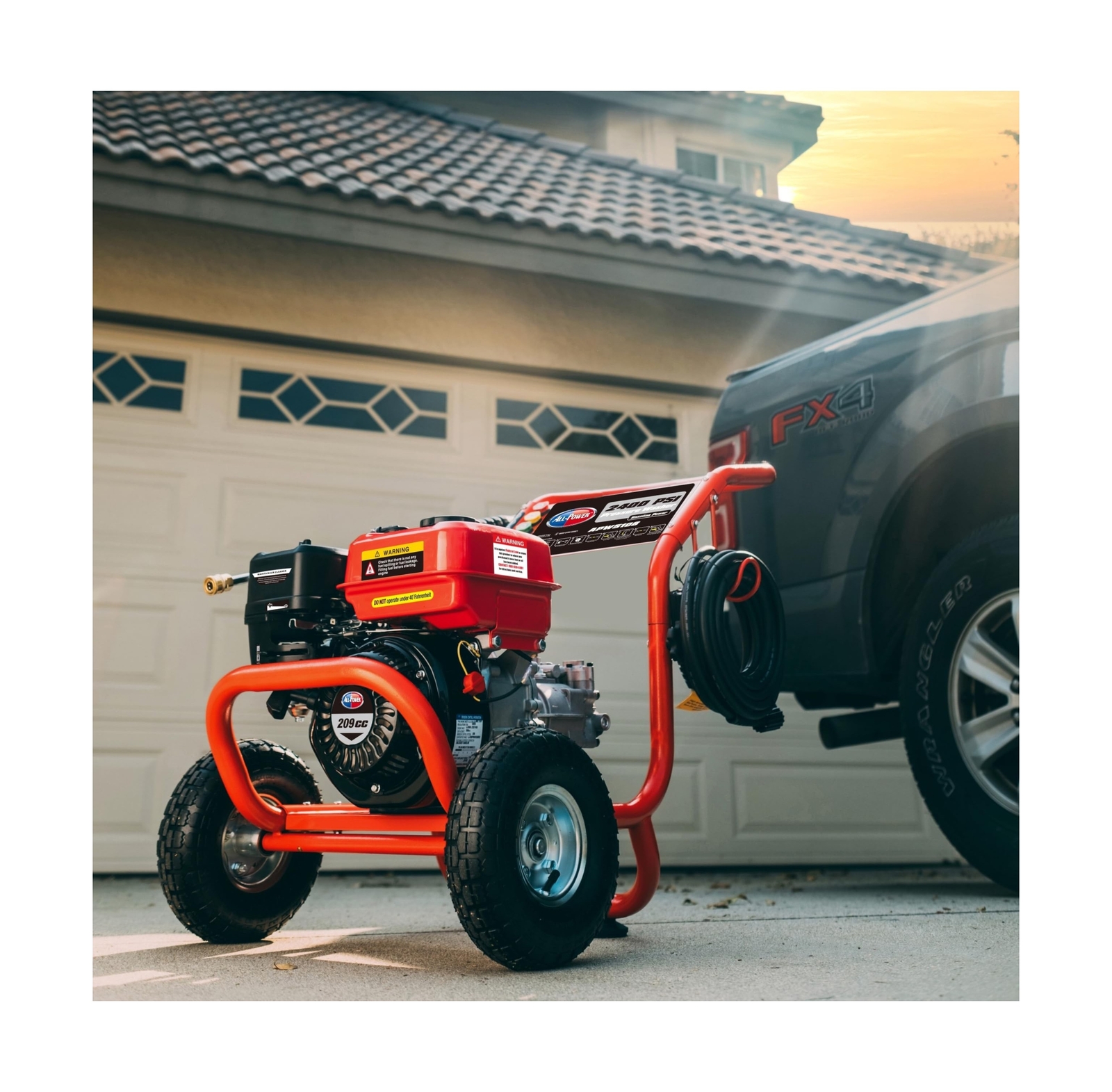 All Power, APW5108 Pressure Washer 2400 PSI 2.5 GPM, 5 Quick Connect Spray No…