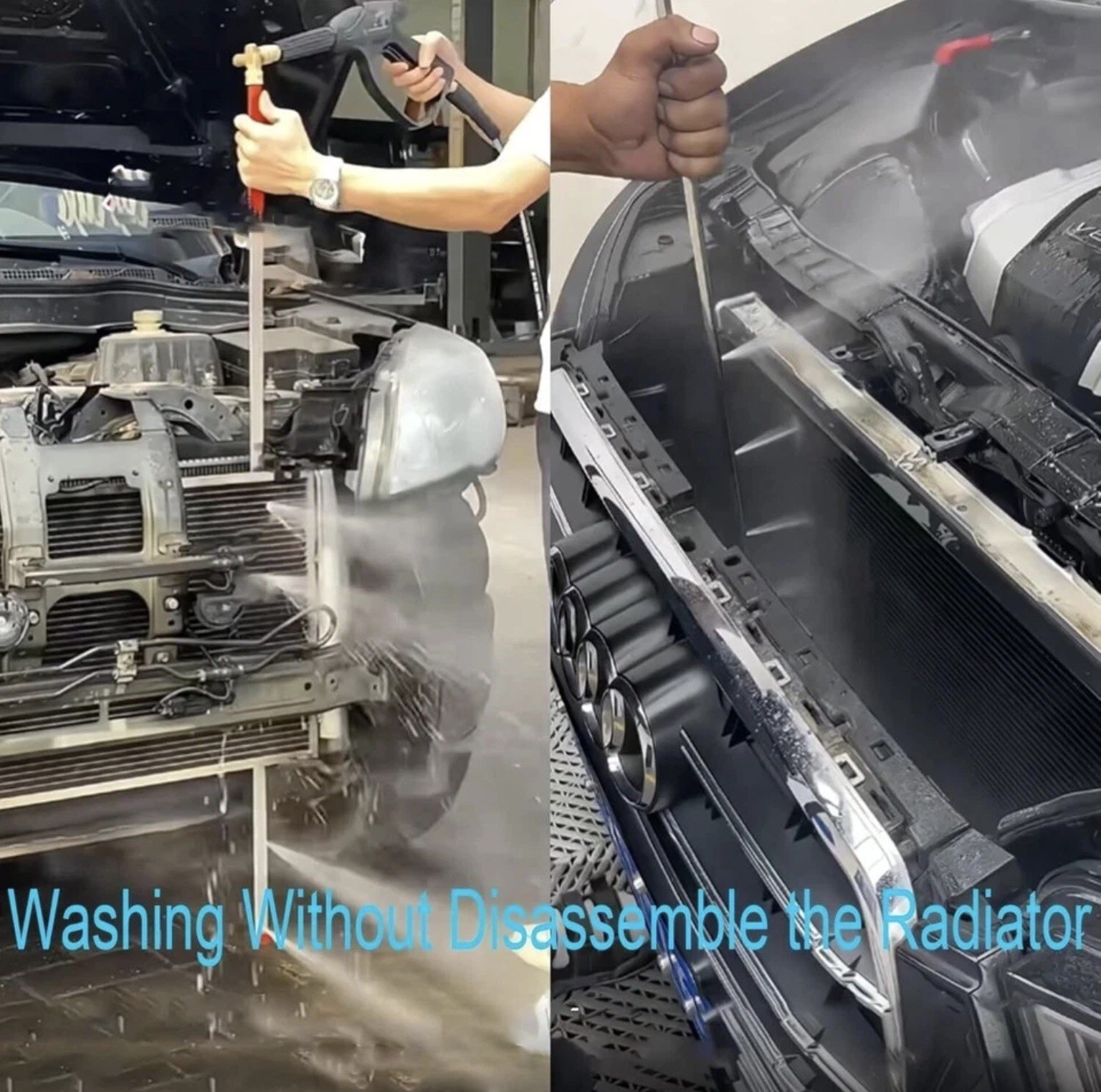 Radiator Cleaning Wand Stainless Steel Pressure Washer Tool for Cars Trucks RV’s