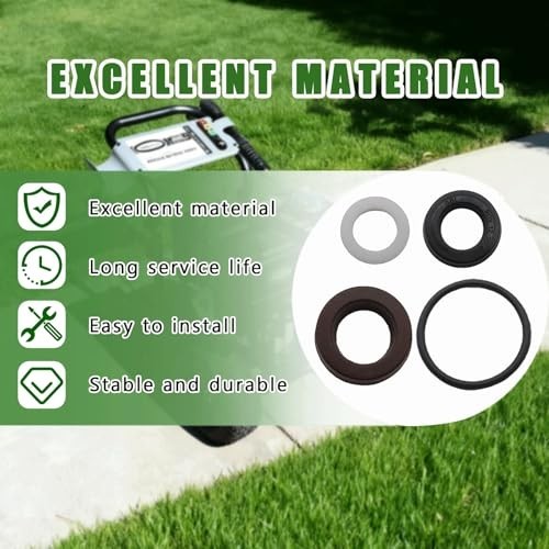 12 Pcs Pressure Washer Pump Seal Kit for Low/High Pressure Cleaning – Fits AAA 5