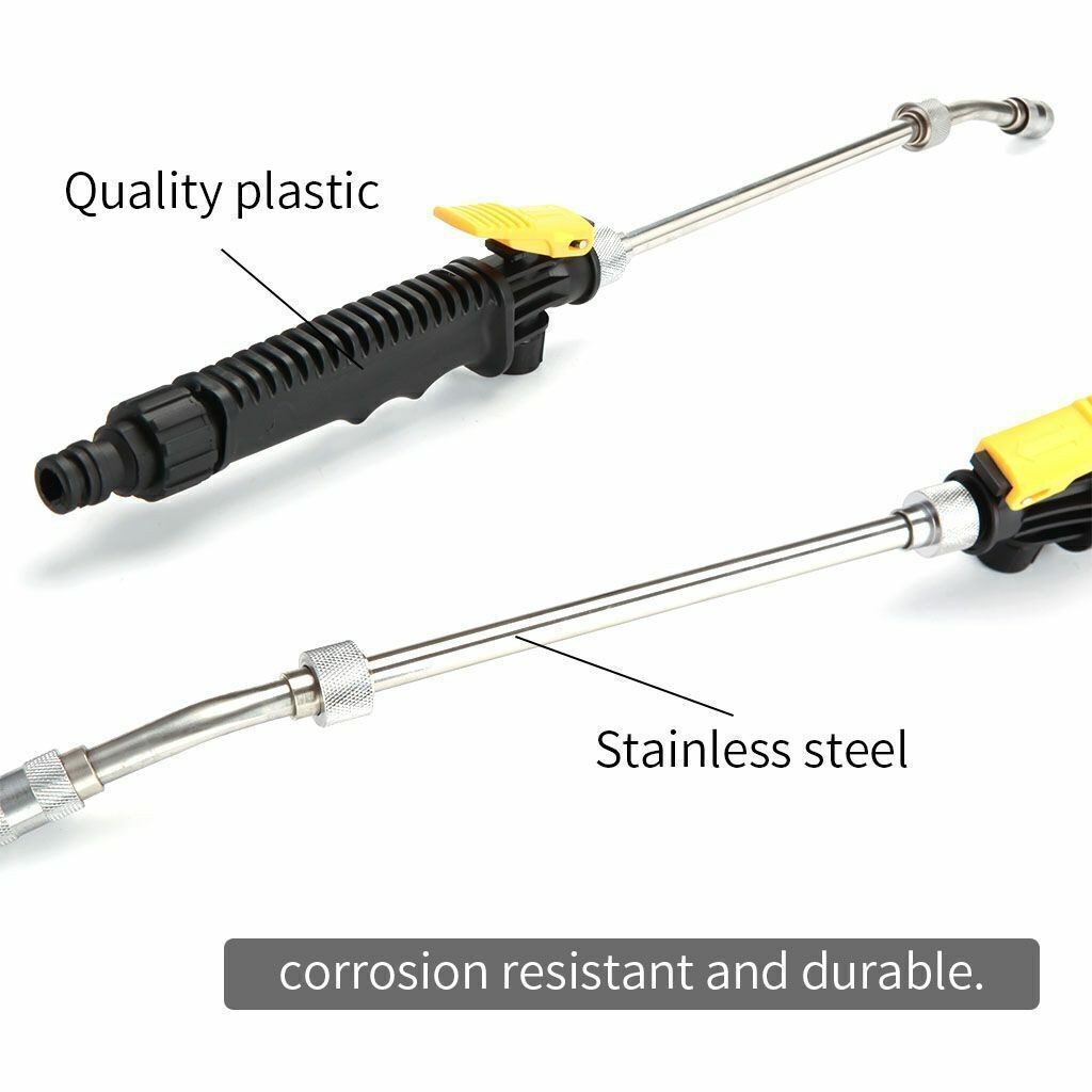 2-In-1 Garden High Pressure Power Washer Nozzle Car Washing Spray Gun Accessory