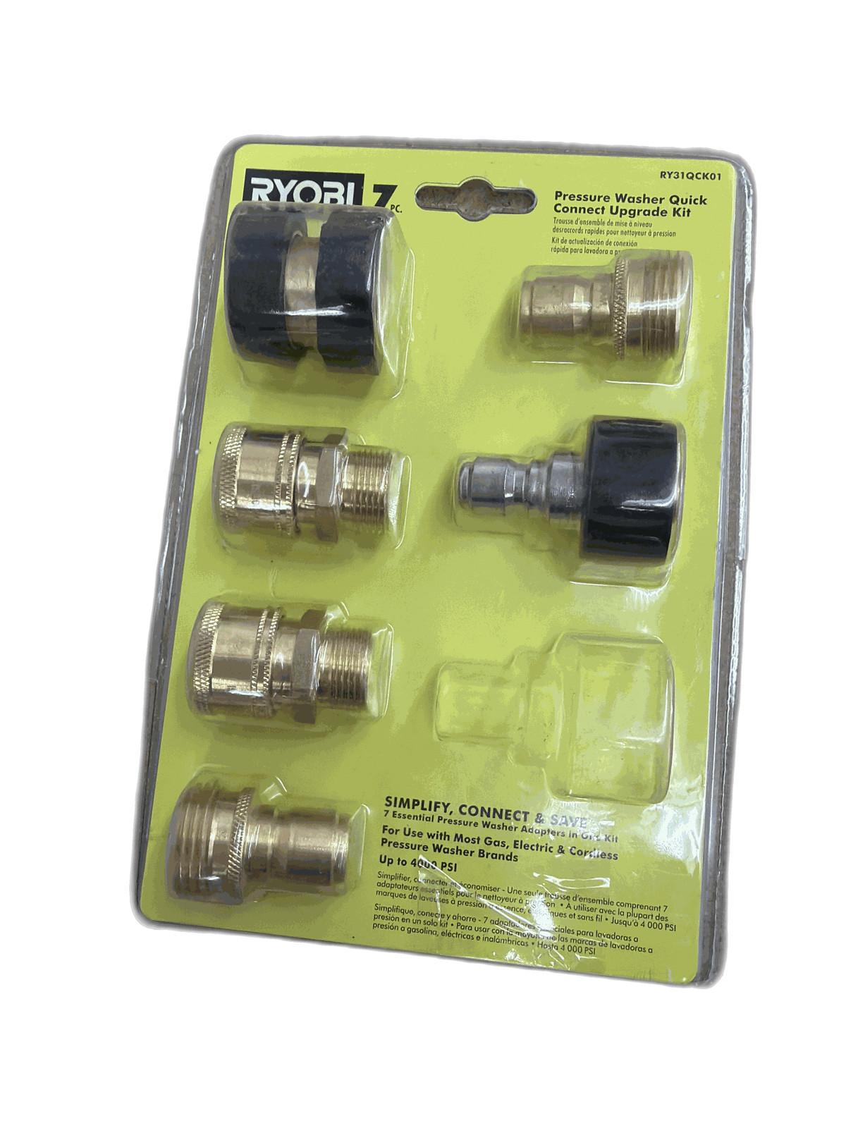 RYOBI 6-Piece Pressure Washer Quick-Connect Upgrade Kit for Most Gas Electric