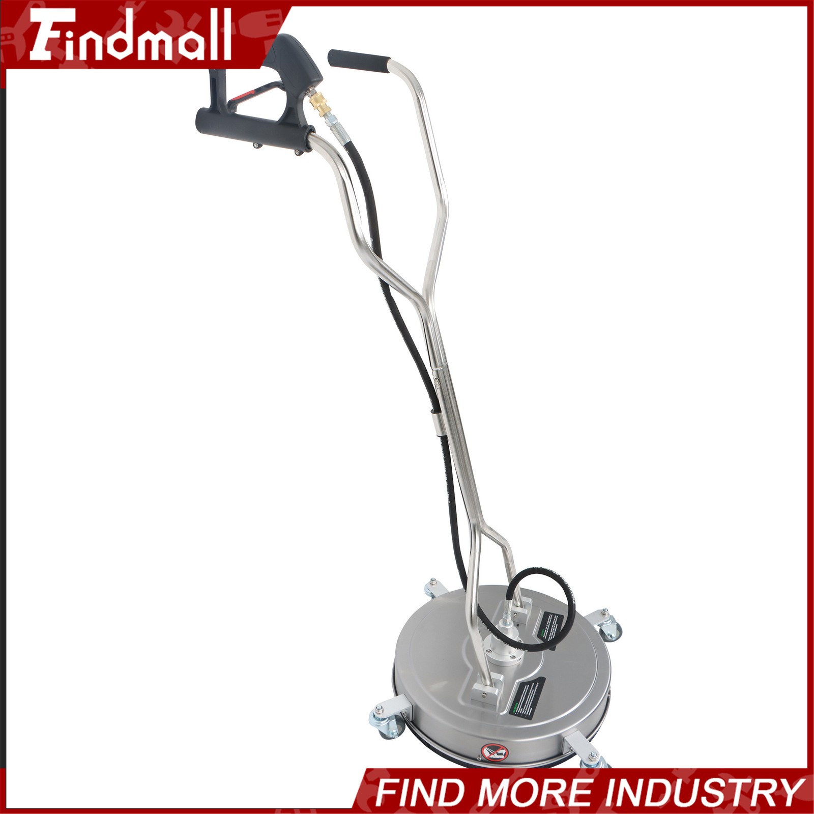 Findmall 20″ Pressure Washer Surface Cleaner w/ Handles & Wheels Quick Connect