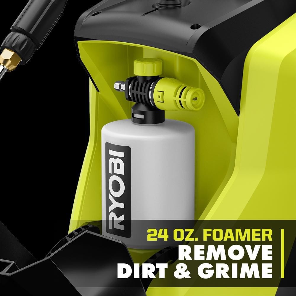 RYOBI 2100 PSI 1.2 GPM Cold Water Corded Electric Pressure Washer with Foamer