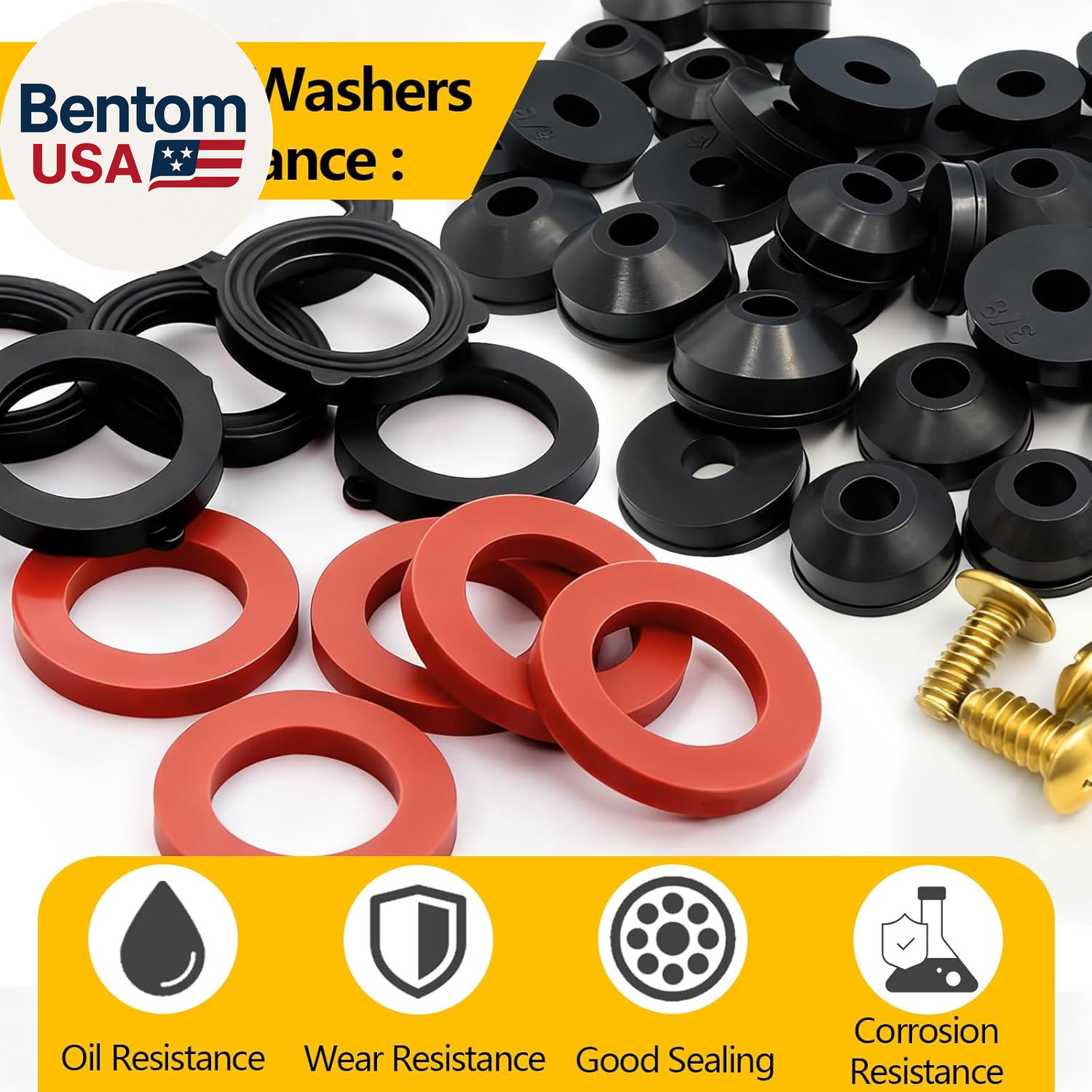 160 Pieces Hose Bib Washer & Faucet Washers Assorted Kit (14 Sizes) – Includes H