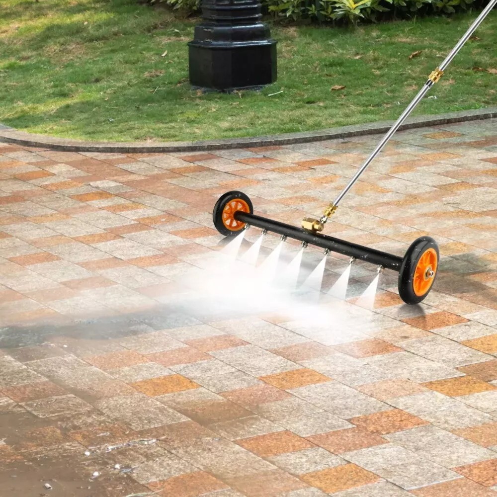 24″ Pressure Washer Water Broom Undercarriage Cleaner Driveway Surface Cleaner