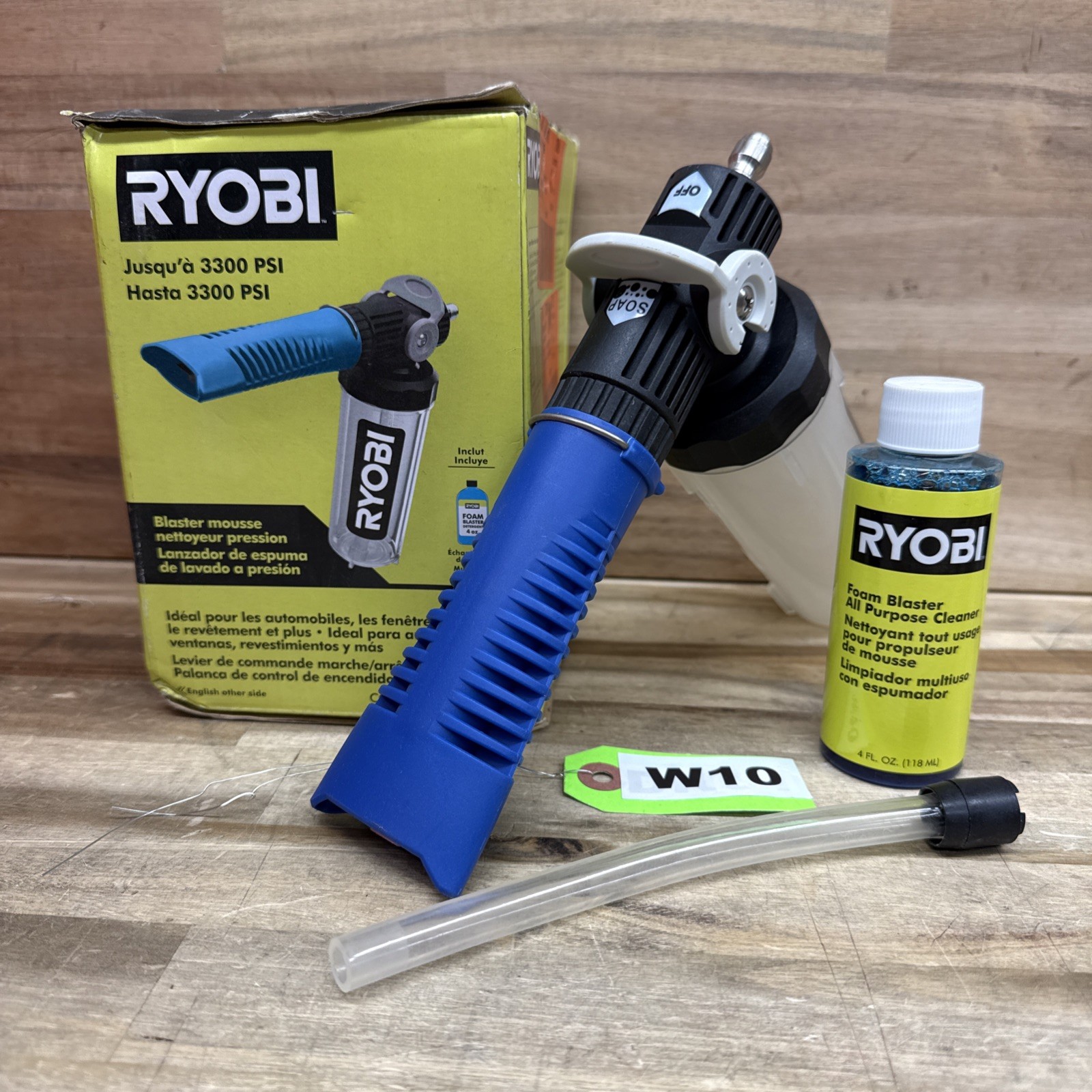 RYOBI Foam Blaster for Gas/Cordless Pressure Washers up to 3300 PSI – W10