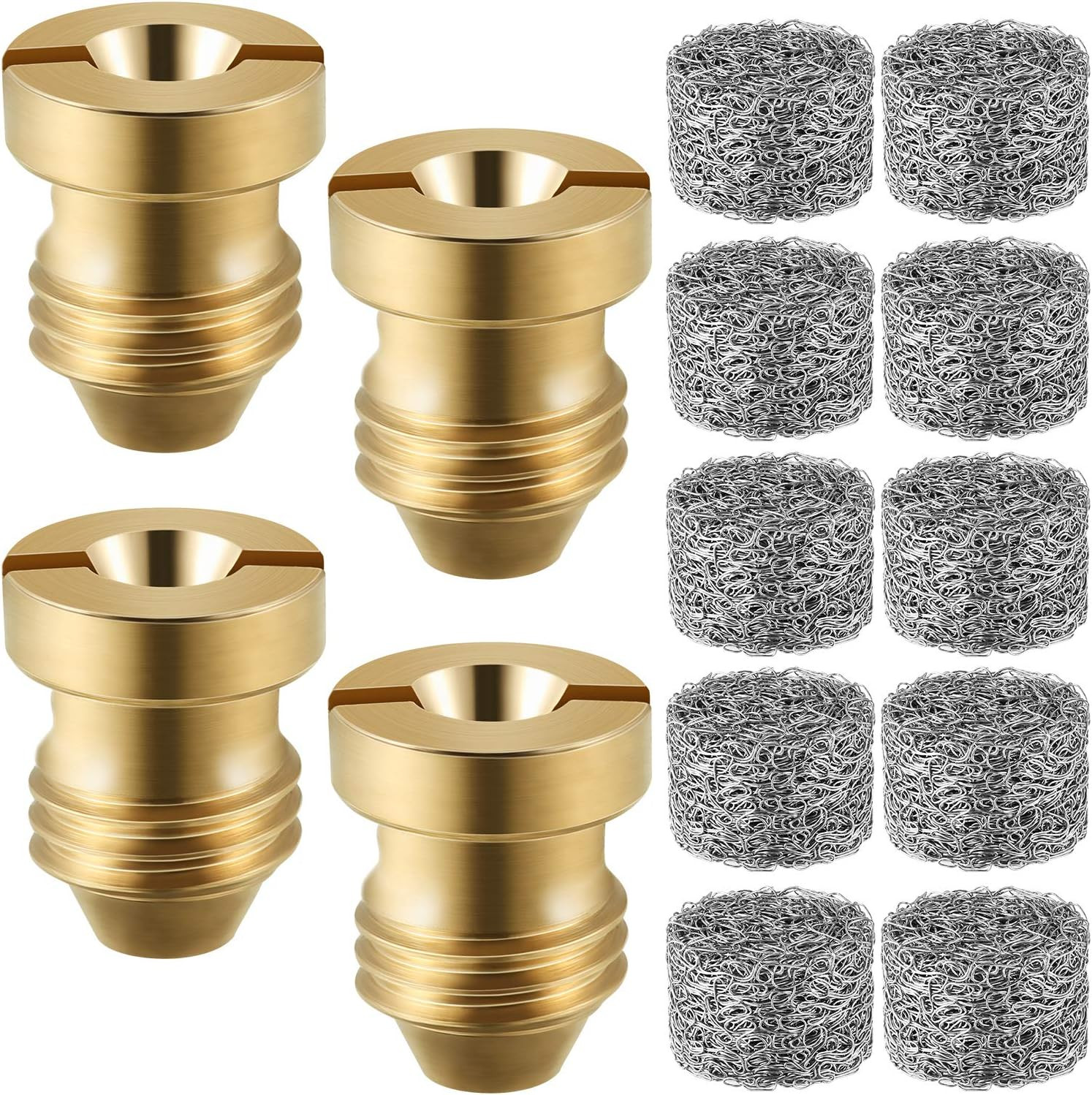 4 Pieces 1.1Mm Orifice for Foam Cannon Nozzle and 10 Pieces Foam Maker, High Rep