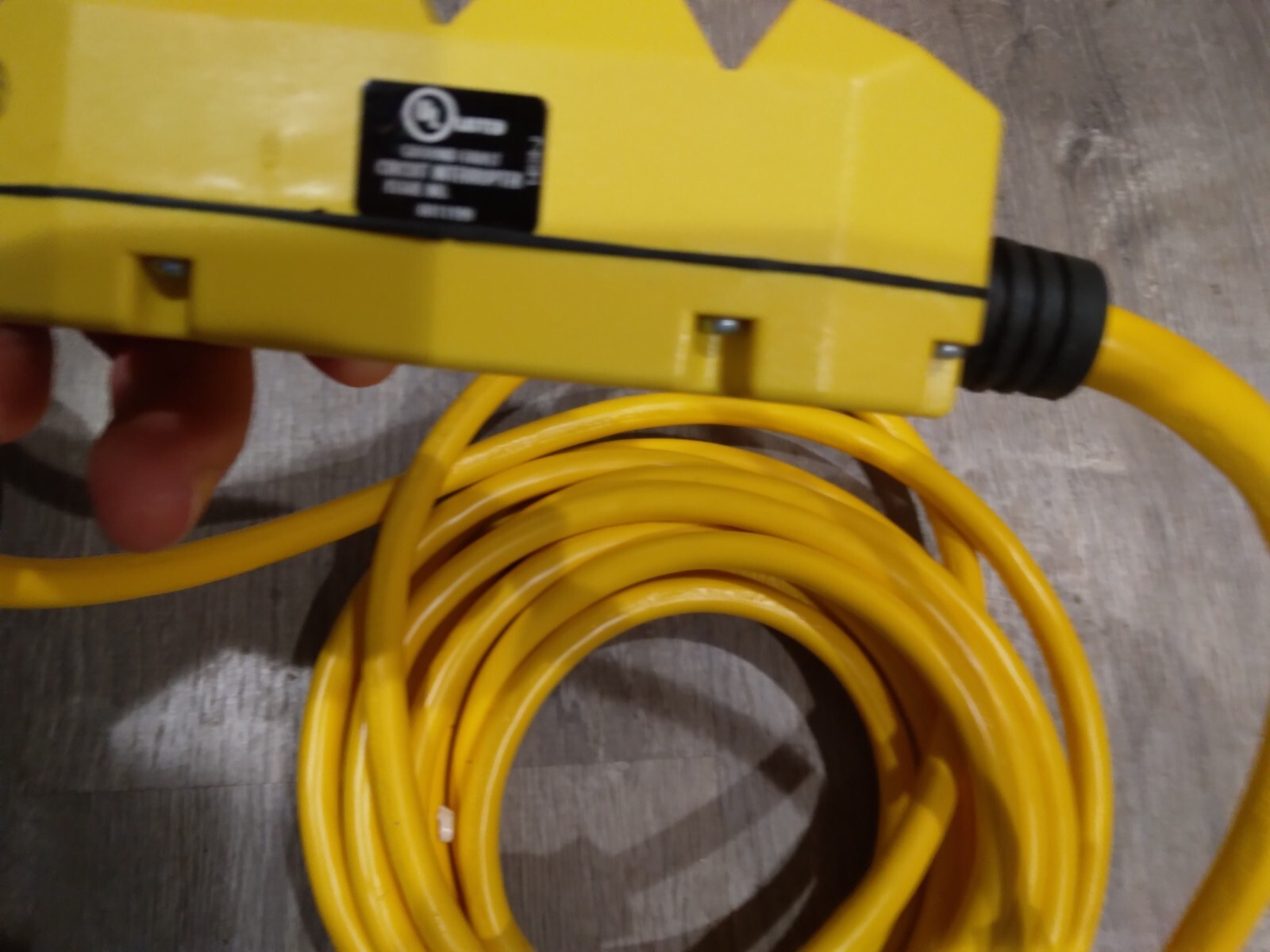GFCI Cord, 120V 32ft/20 Amp. 1 turned prong UL-Listed, TRC Rainproof