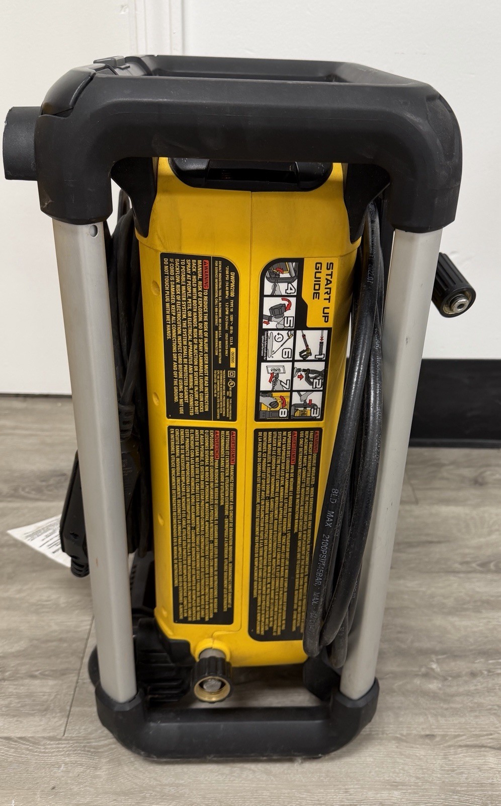 DEWALT DWPW3000 JOB SITE NON WORKING PRESSURE WASHER 15AMP MAX PSI 1.1 GPM