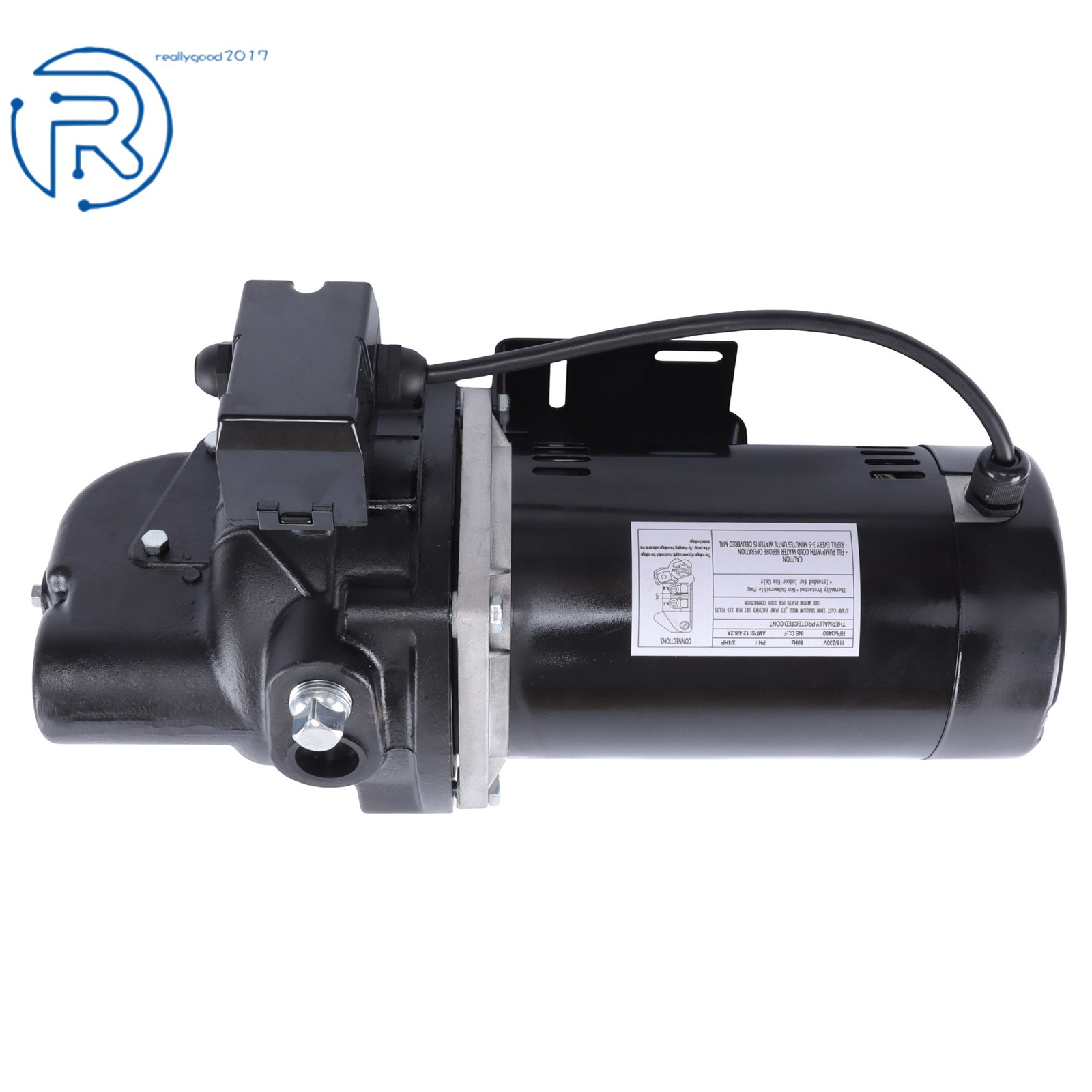 3/4 HP Heavy Duty SWS75 Shallow Well Jet Pump Up to 510 GPH 115/230V 3480RPM