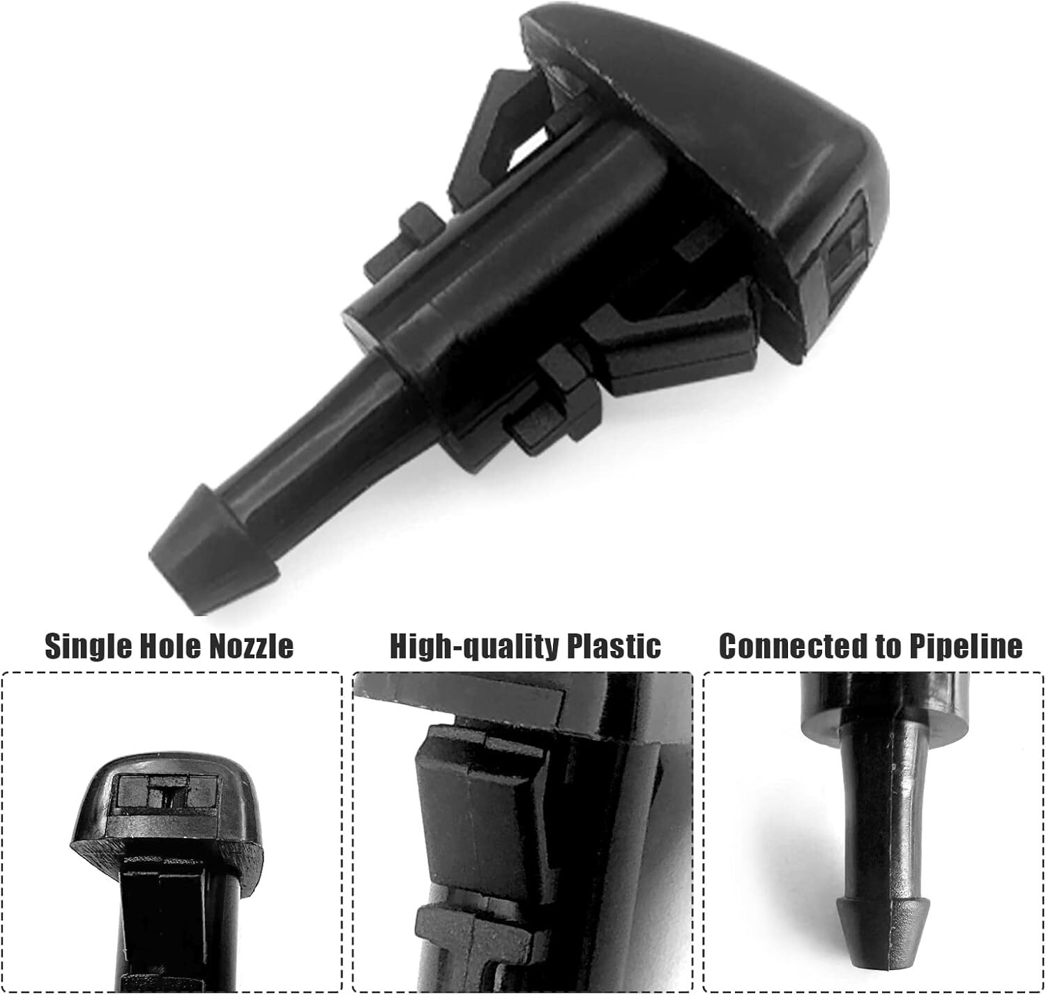 Windshield Washer Nozzles Hose Kit-5M Washer Fluid Hose 12 Pcs Hose Connectors..