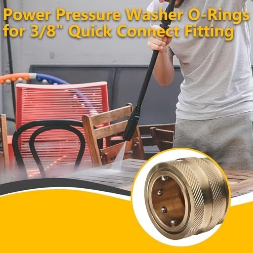 30 Pack Pressure Washer O Rings – Viton FKM Seals for 1/4″ & 3/8″ Couplers – Dur