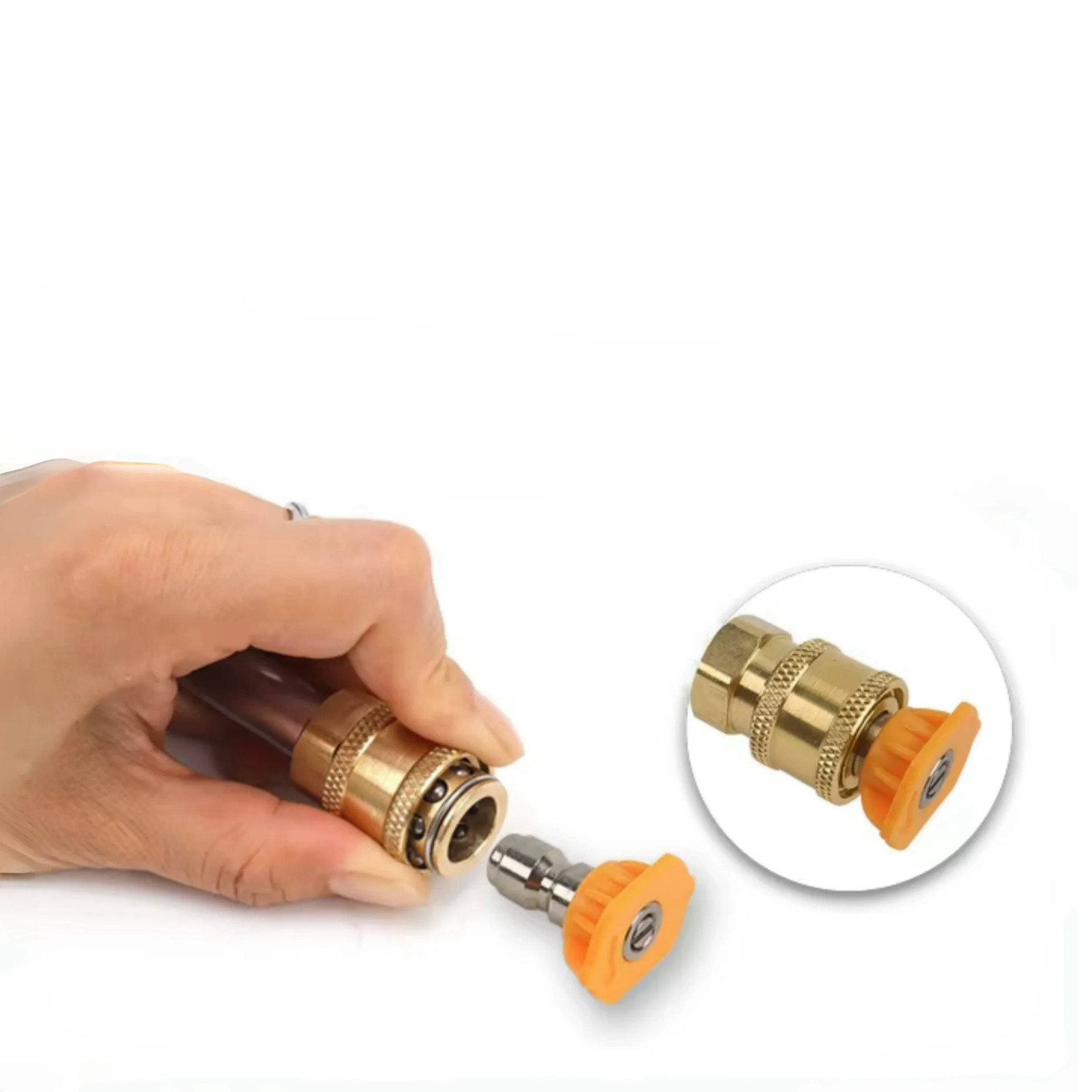 1/4 Quick Connect Pressure Washer Adapter Nozzle Coupler Foam Cannon Connector