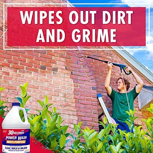 Powerful Pressure Washer Cleaner – Removes Algae, Mold, Mildew & Grime – 2 Pack