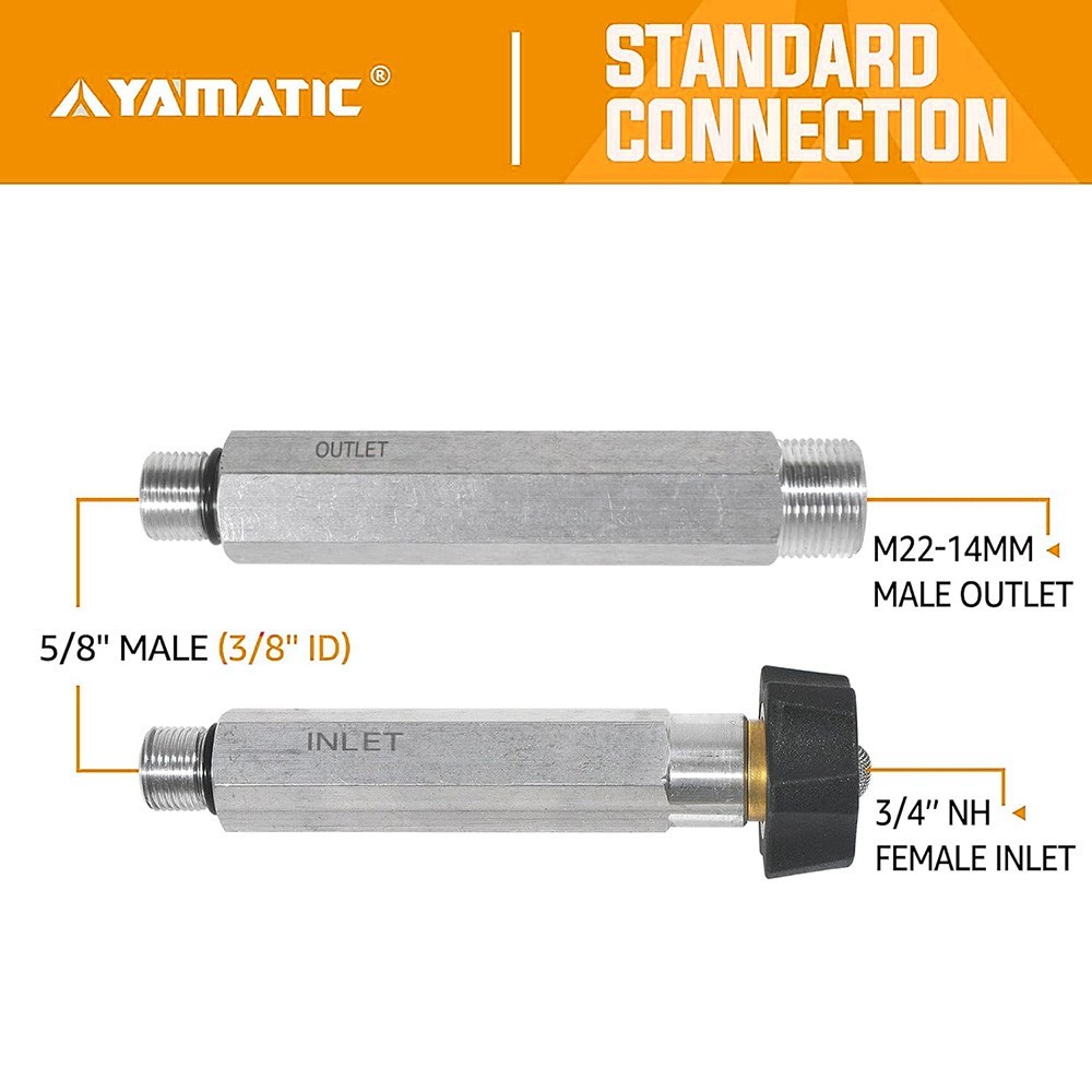 YAMATIC Pressuer Water Inlet & Outlet Tubes Kit for 190632GS 201496GS etc.