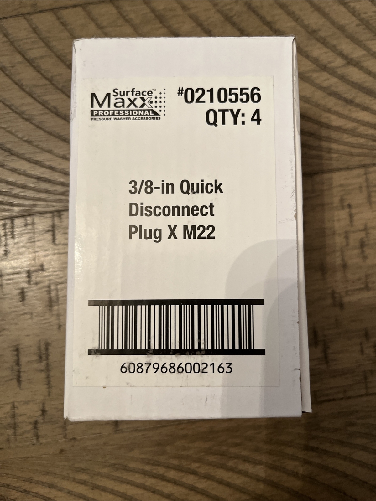 3/8″ Quick Disconnect Plug X M22 Case Of 20 Boxes Each Box Contains 4 Qty 80